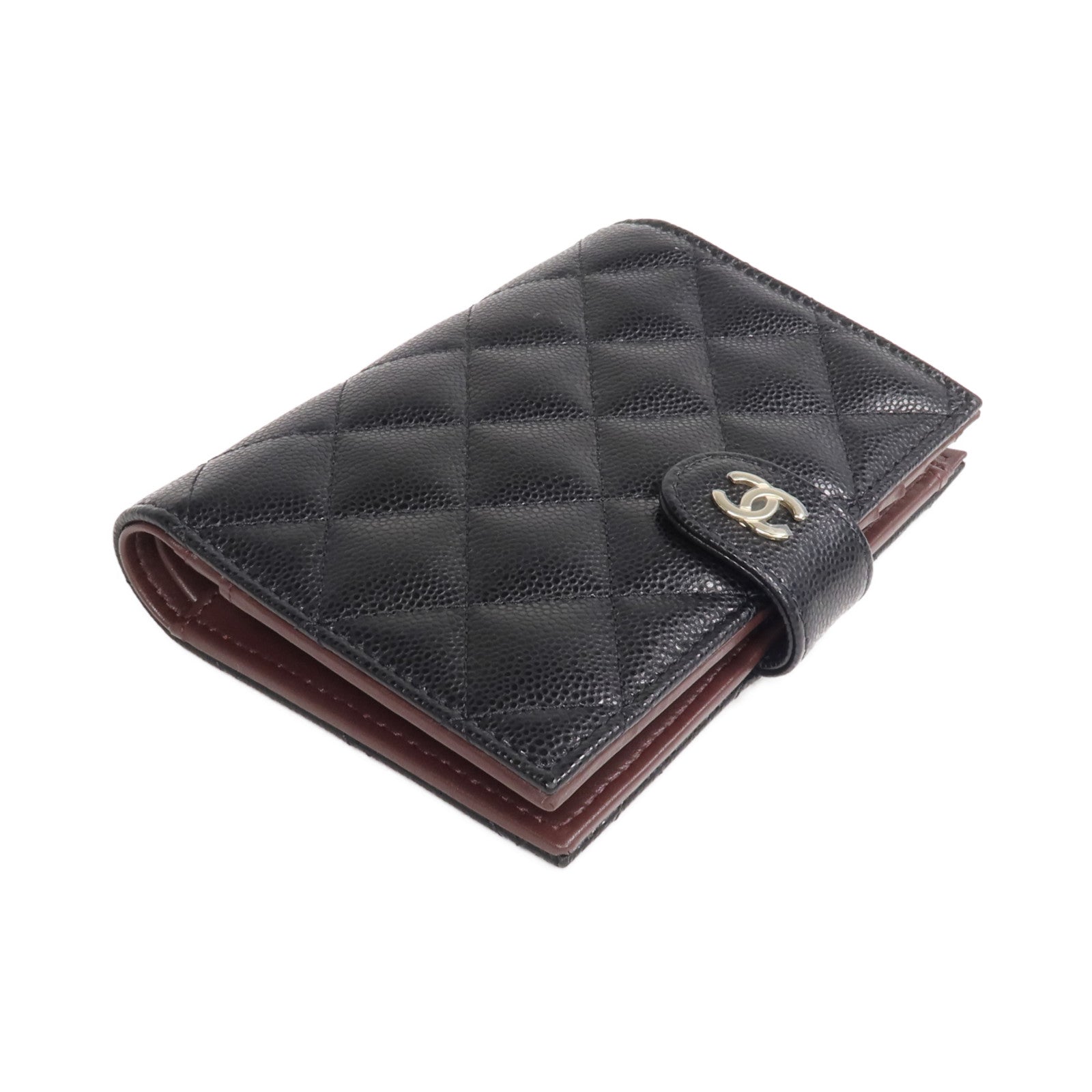 CHANEL 牛皮皮革Passport Holder金扣錢包/護照套
