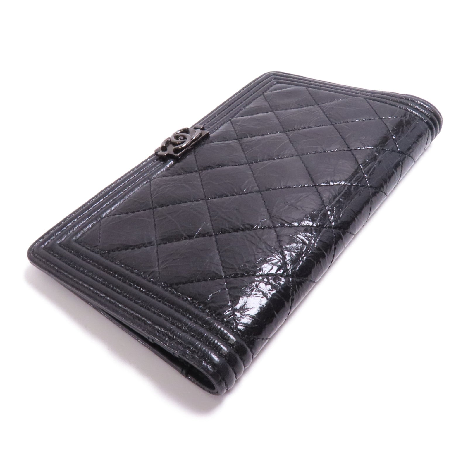 CHANEL 塗層帆布Long Wallet長錢包