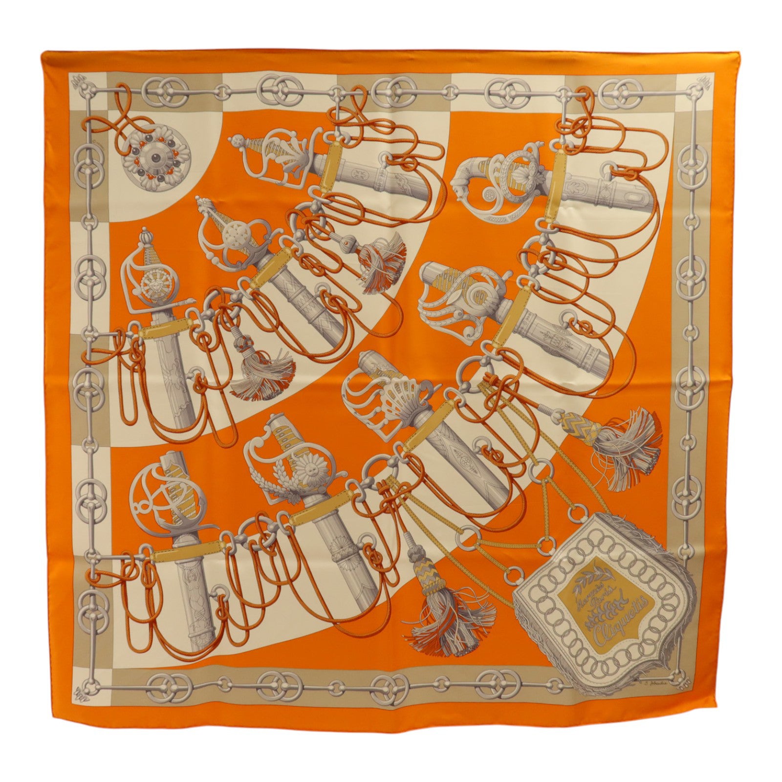 HERMES 絲質Scarf 90x90cm絲巾