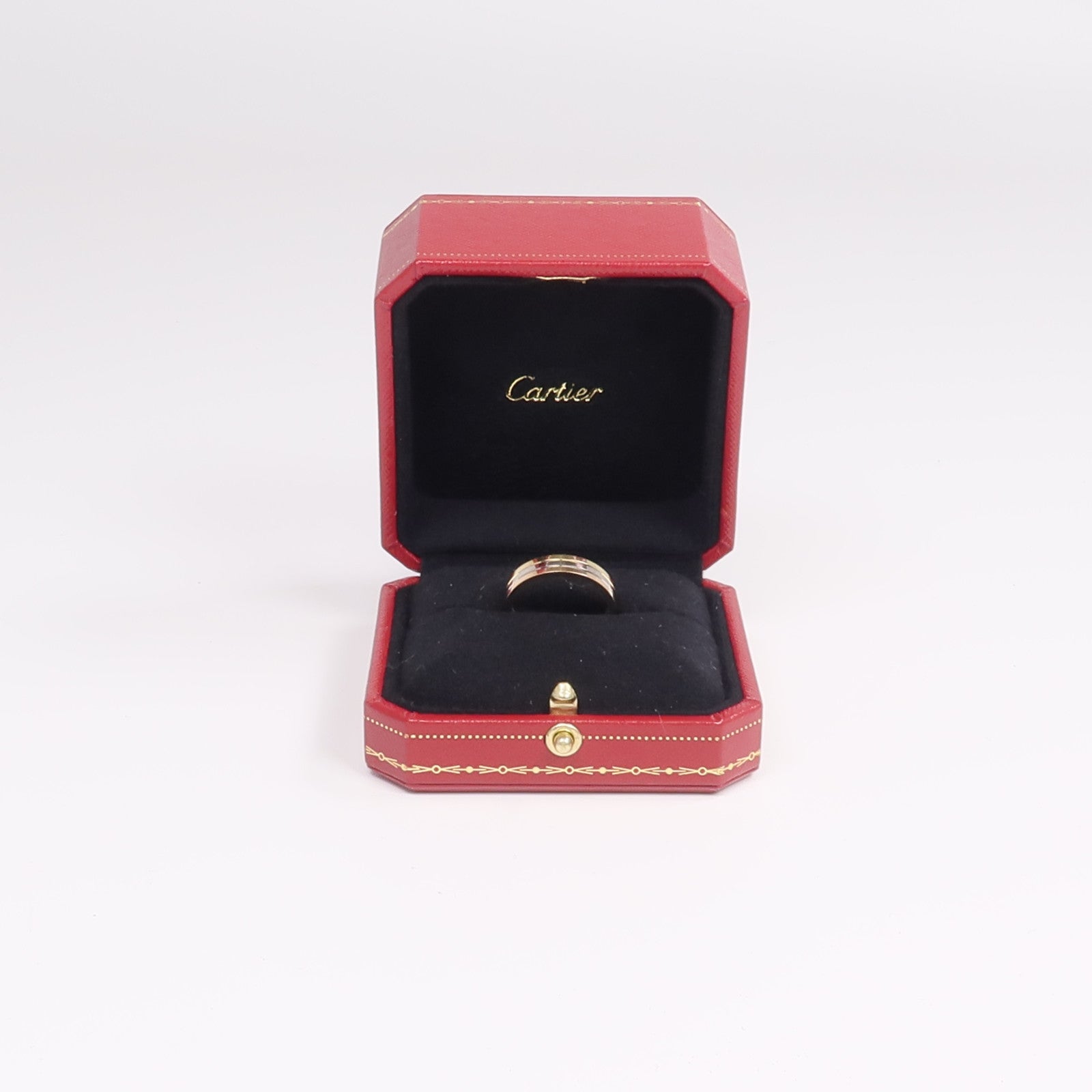 CARTIER 18K黃金/白金/玫瑰金Vendome Louis Ring鑽石戒指Cartier#59/US#10.5