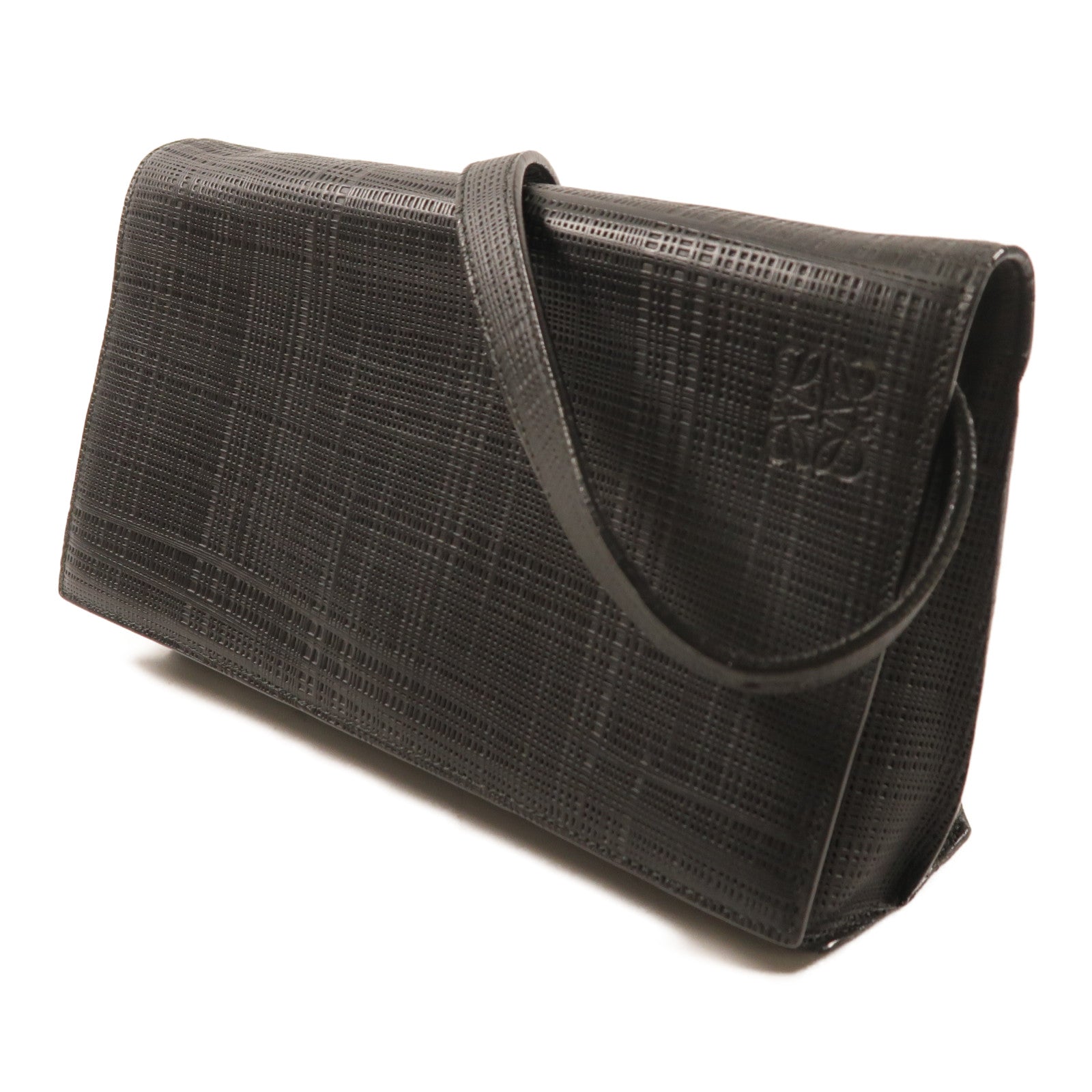 LOEWE 牛皮皮革Anagram金扣肩背袋