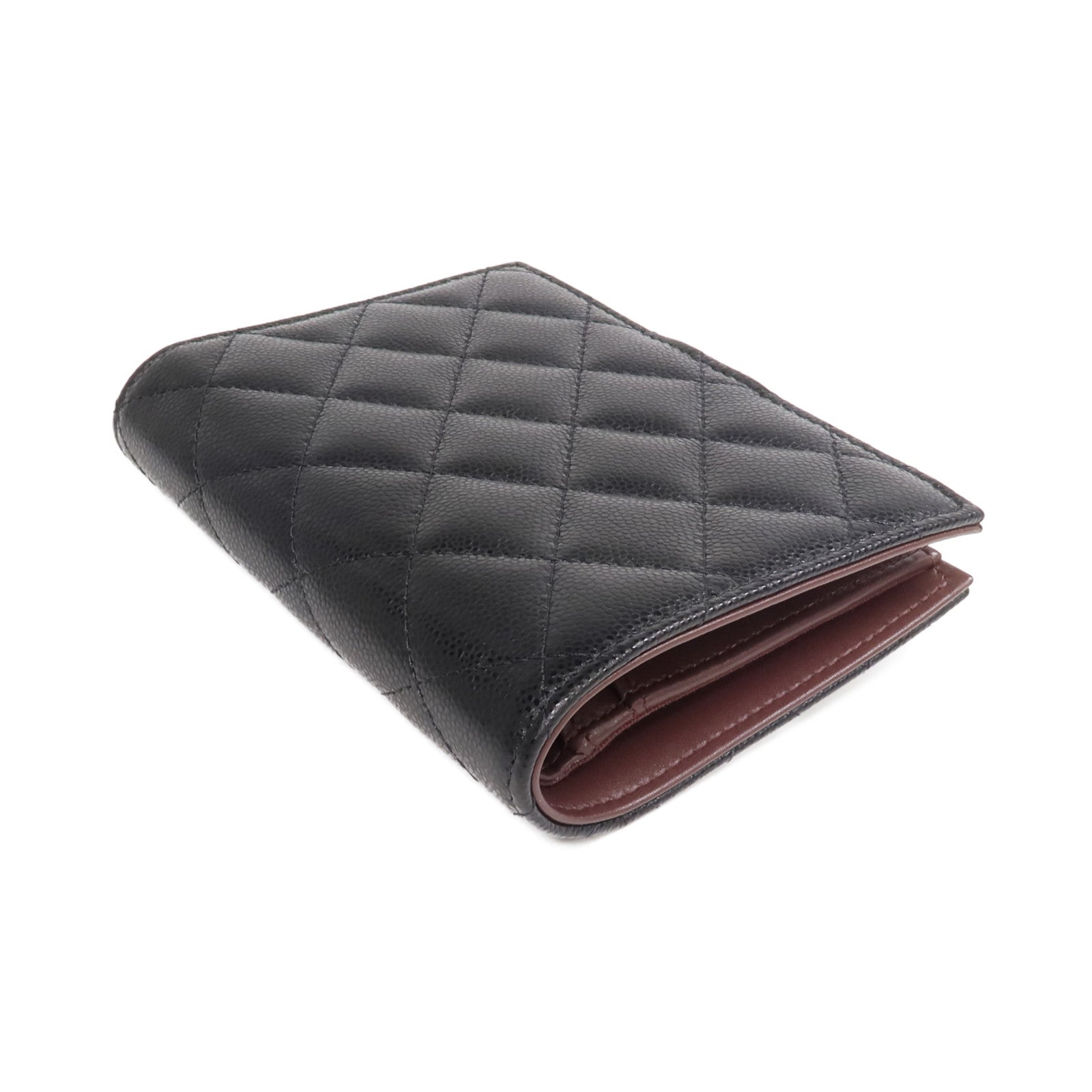 CHANEL 牛皮皮革Passport Holder金扣錢包/護照套