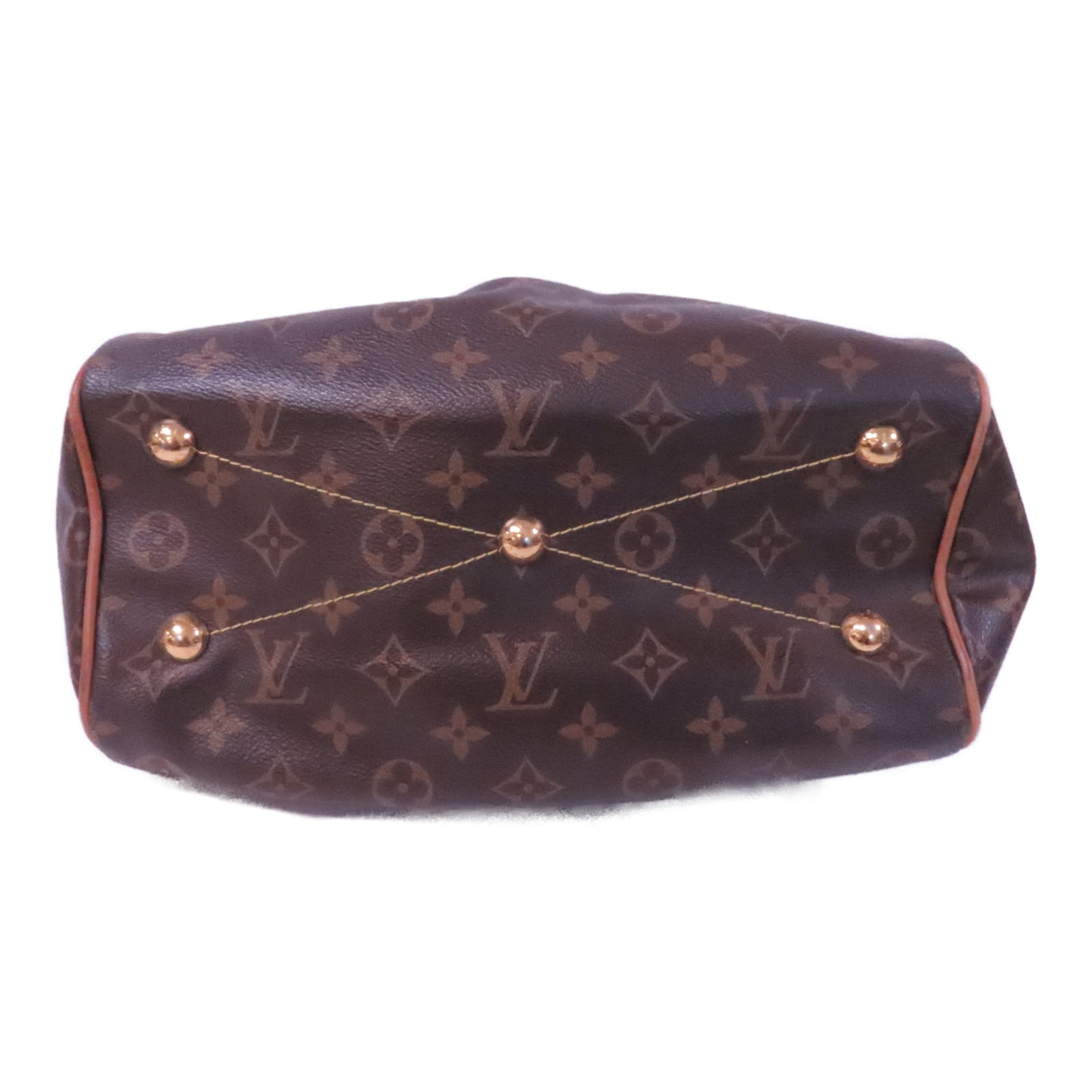 LOUIS VUITTON 【激減優惠】Monogram Tivoli PM金扣手挽袋啡色