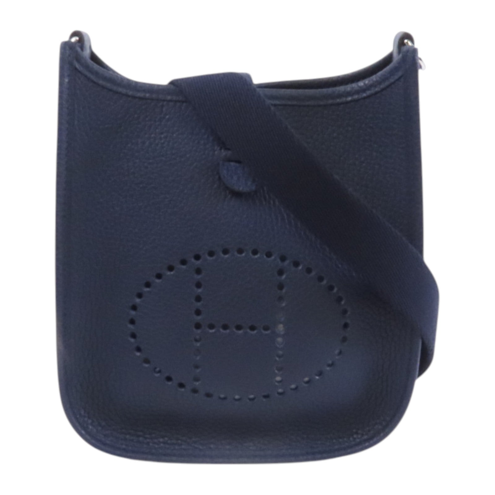 HERMES Clemence皮革Evelyne TPM銀扣肩背袋