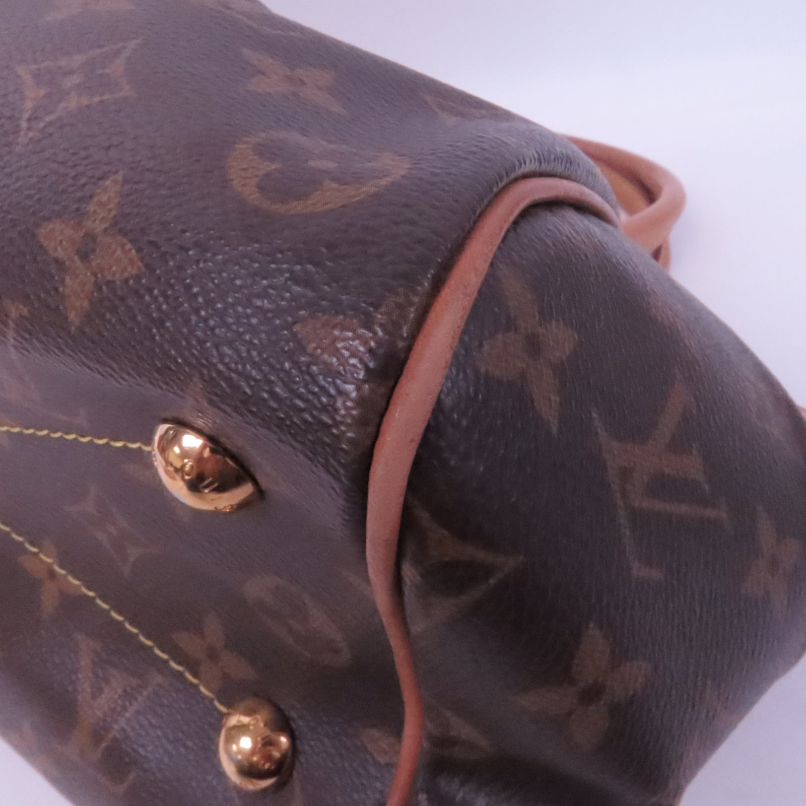 LOUIS VUITTON 【激減優惠】Monogram Tivoli PM金扣手挽袋啡色