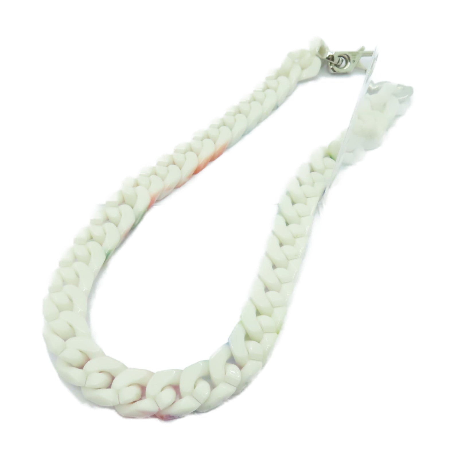 LOUIS VUITTON **【激減優惠】陶瓷Collier Chain Links Necklace銀扣項鍊白色