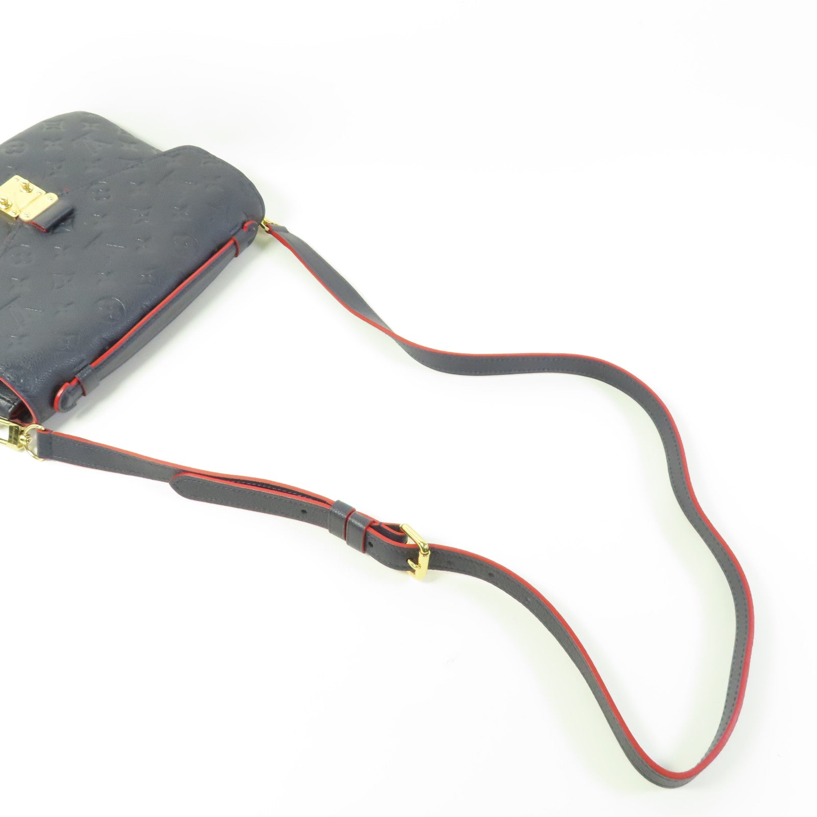 LOUIS VUITTON LV GHW Pochette Metis 2 Way Bag M44071 Monogram Empreinte Navy