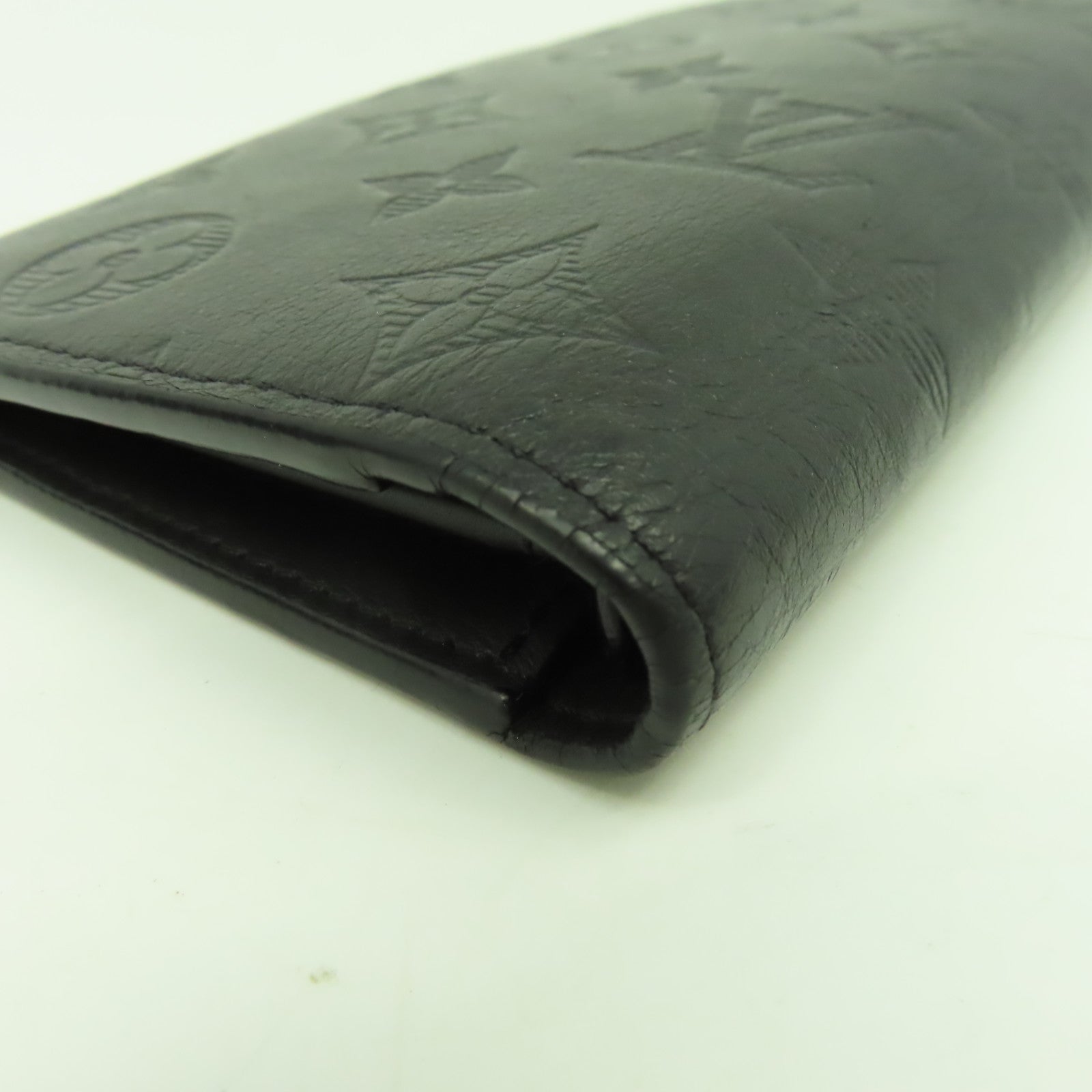 LOUIS VUITTON 【激減優惠】Monogram Shadow Brazza長錢包黑色