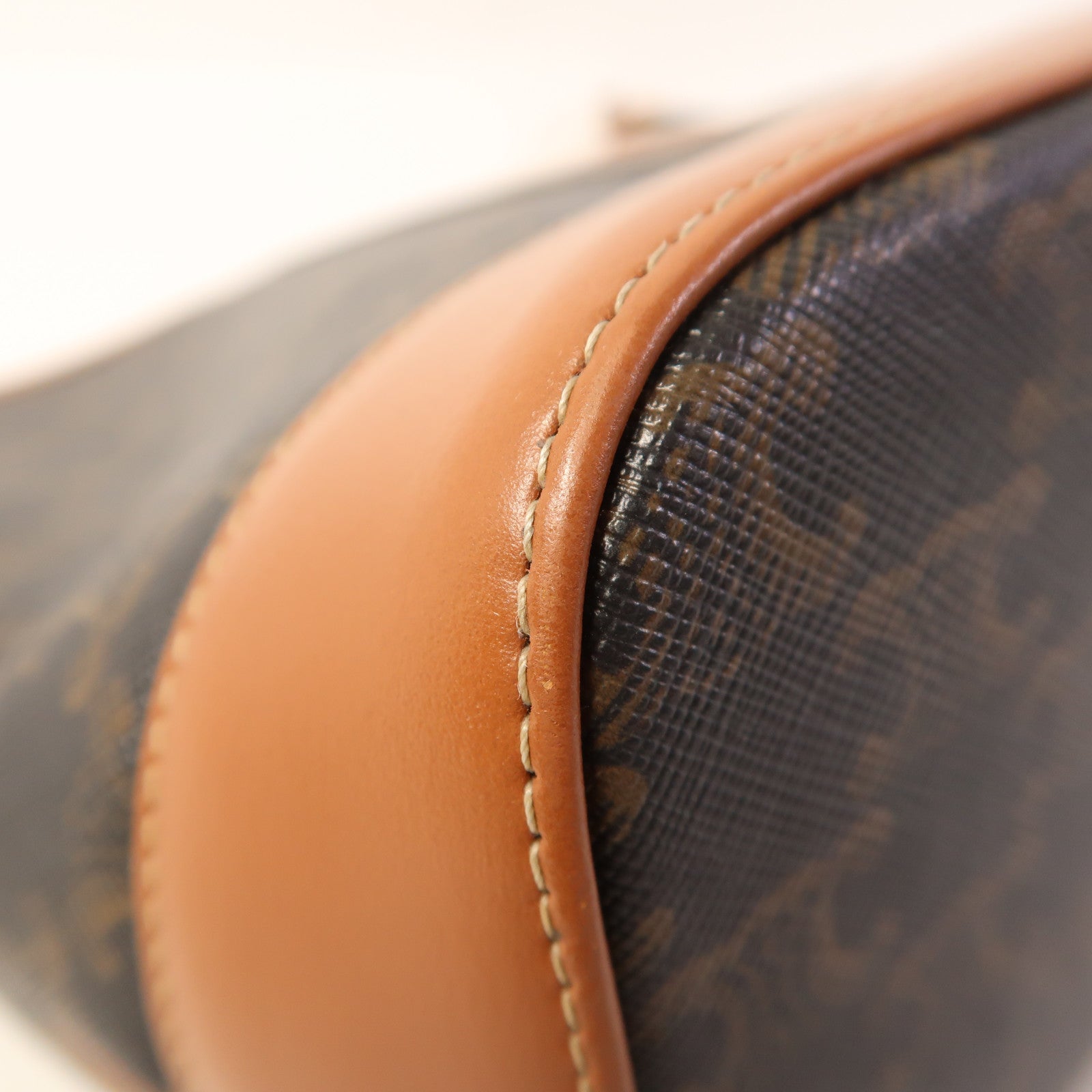 CELINE 塗層帆布Small Bucket金扣肩背袋