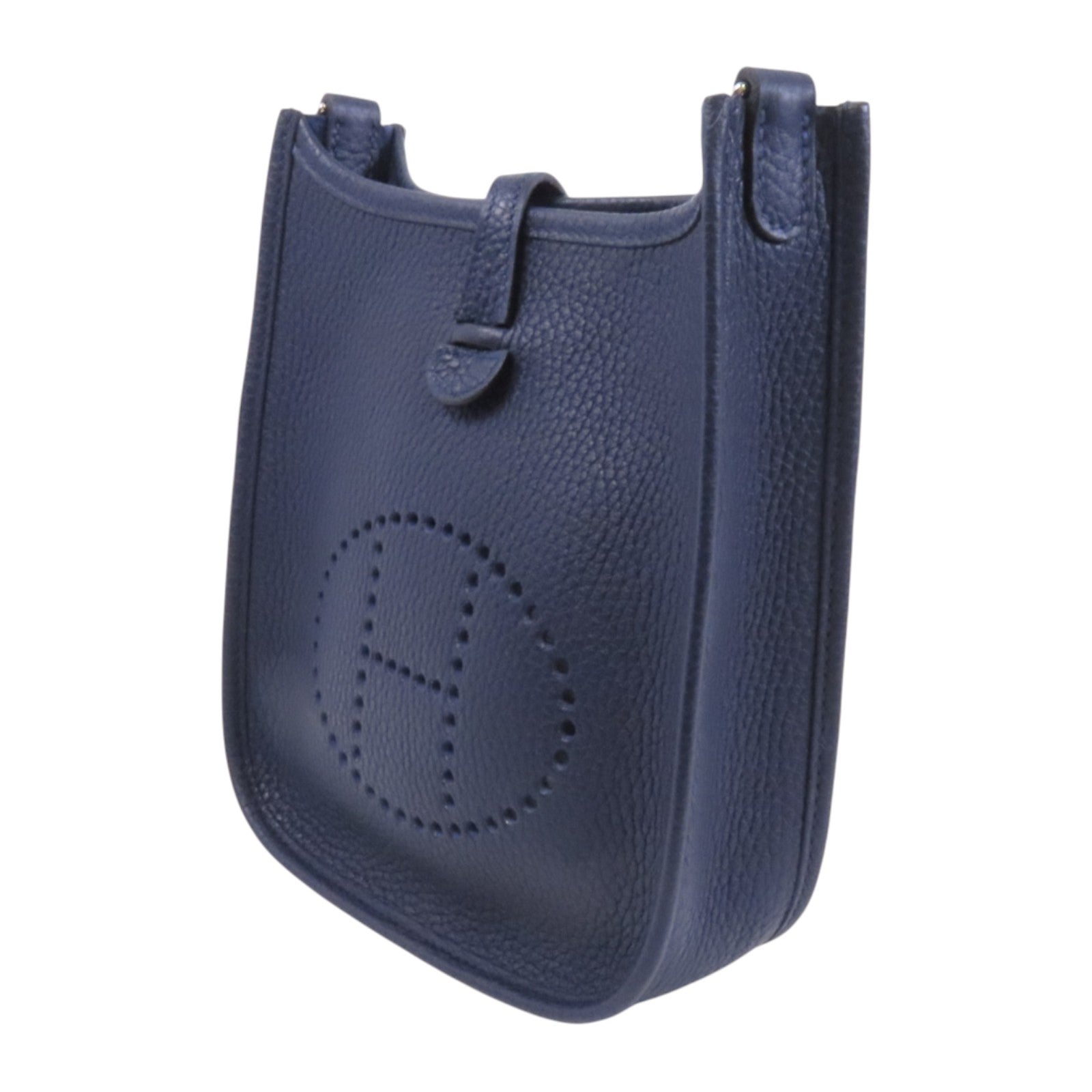 HERMES Clemence皮革Evelyne TPM銀扣肩背袋