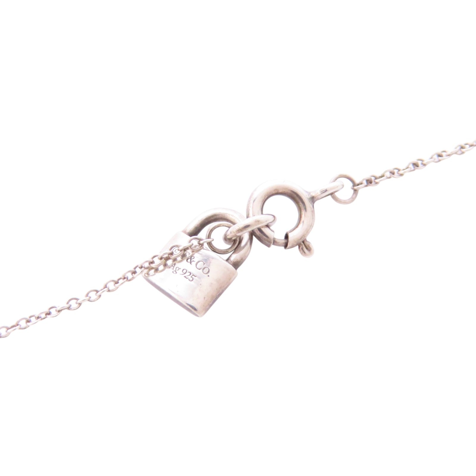 TIFFANY＆CO 925純銀Heart Rock And Key Necklace項鏈
