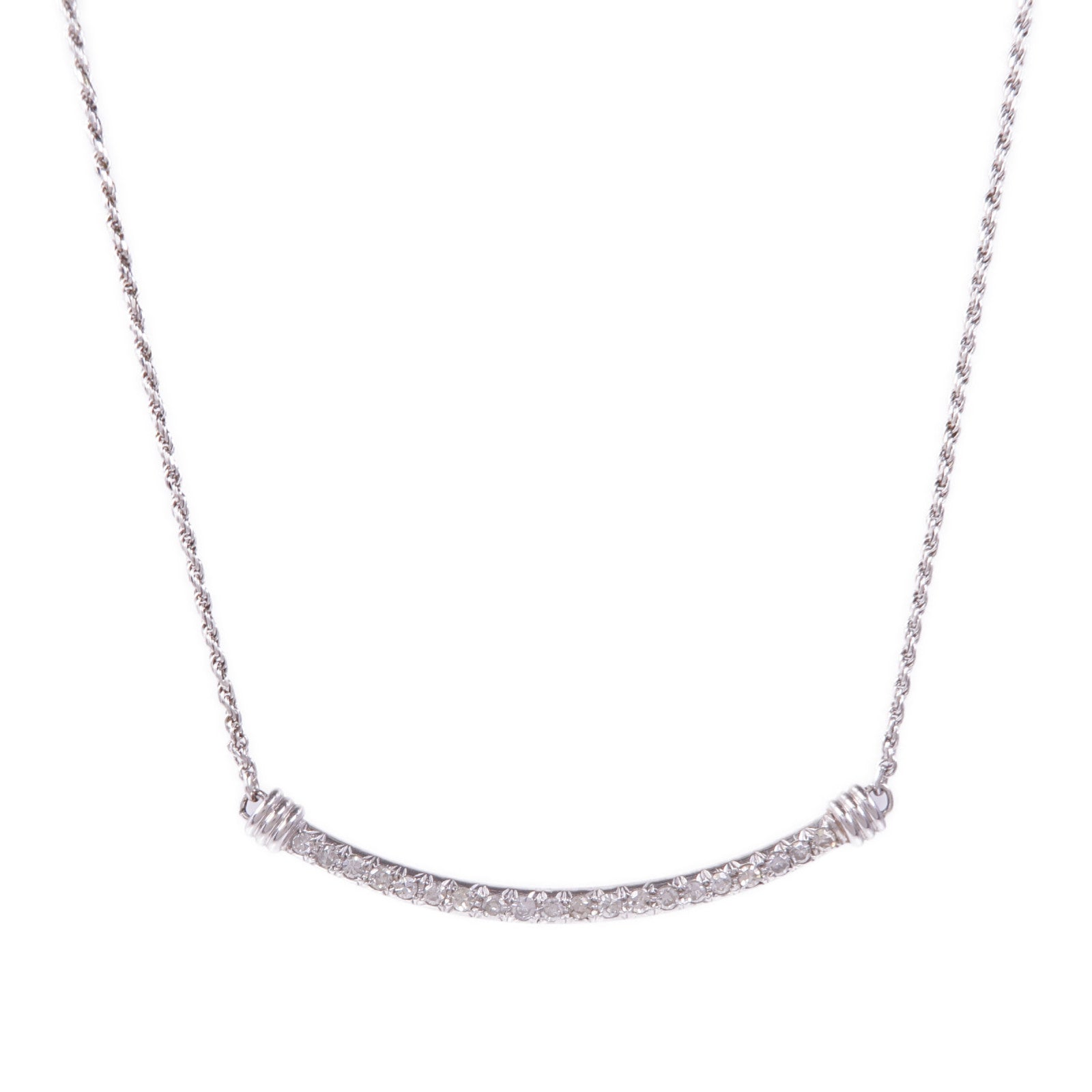 JEWELRY 【激減優惠】9K/18K白金Diamond Necklace鑽石項鍊