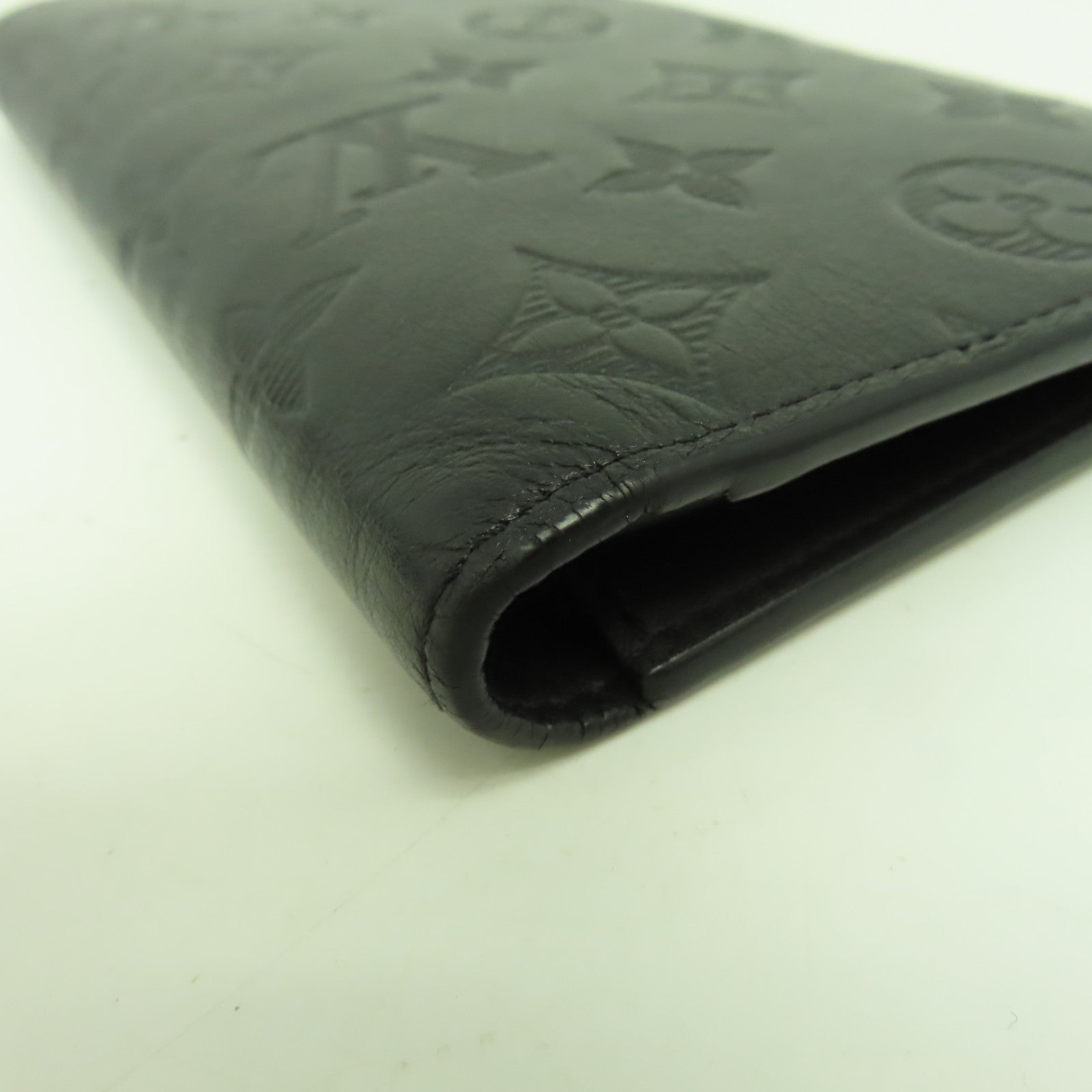 LOUIS VUITTON 【激減優惠】Monogram Shadow Brazza長錢包黑色