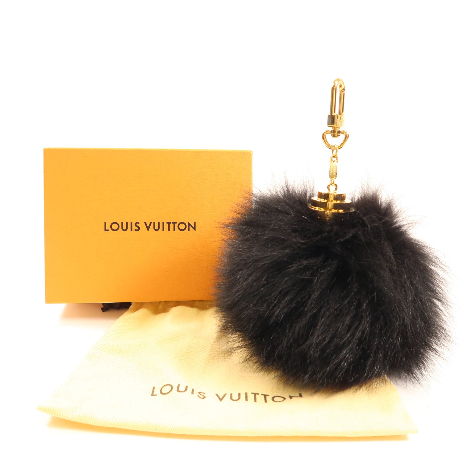 LOUIS VUITTON 毛茸Key Holder金扣M67372鎖匙扣