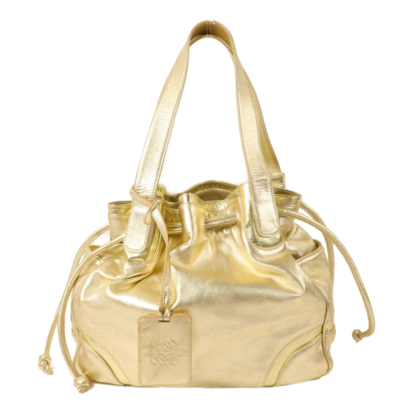 LOEWE 牛皮皮革Vintage Shoulder Bag肩背袋