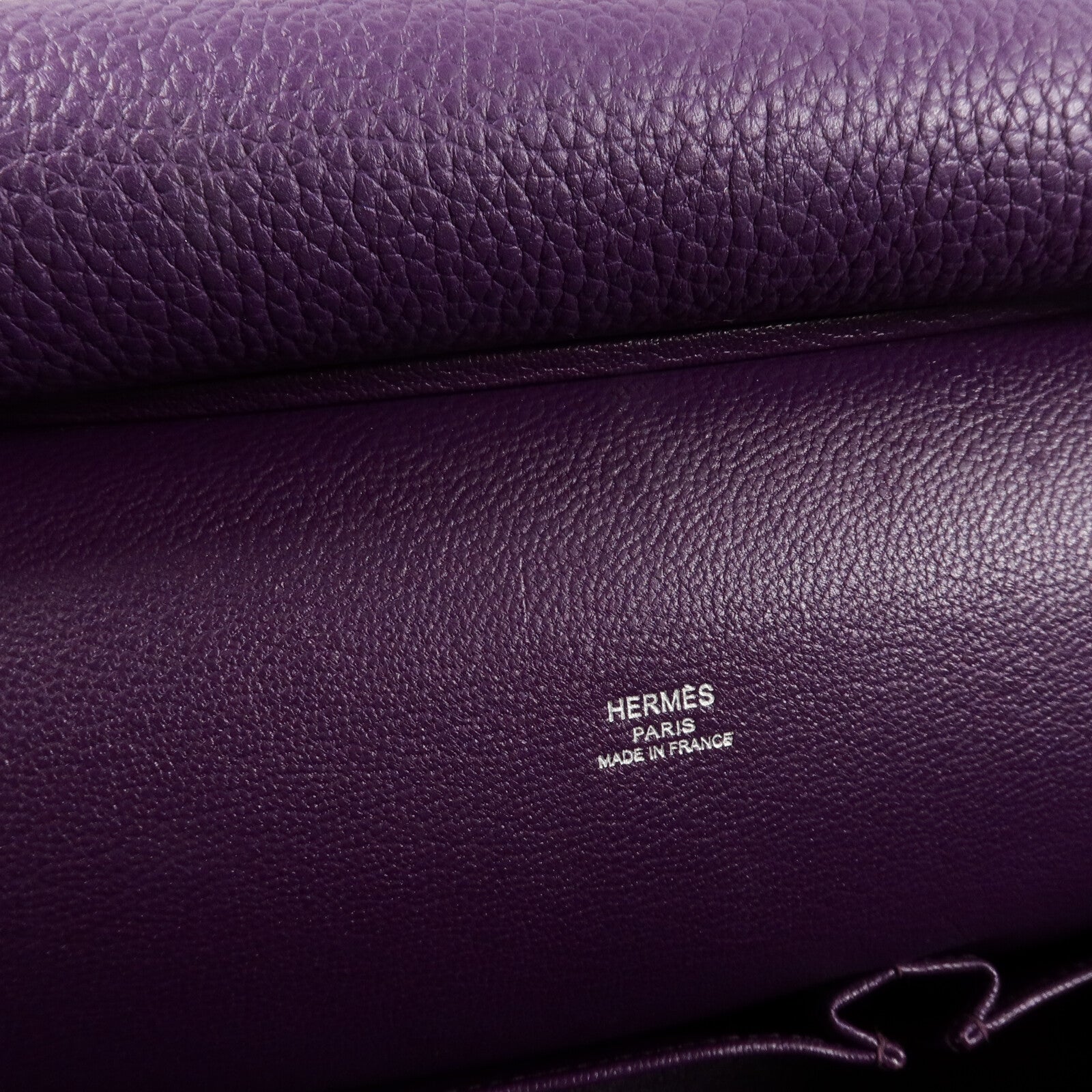 HERMES Clemence皮革Jypsiere 28肩背袋Anemone