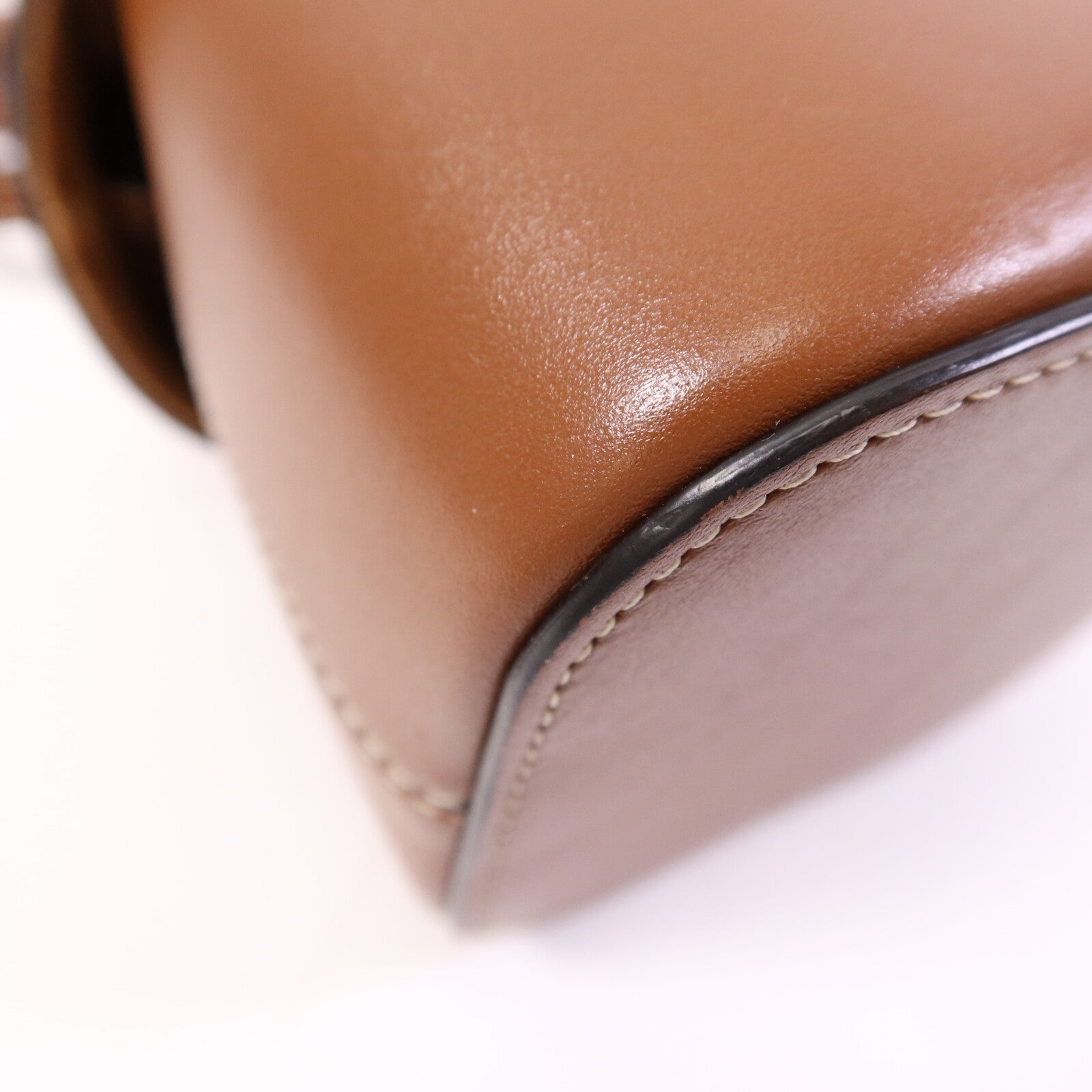 CELINE 【激減優惠】牛皮皮革Small Box Cuir金扣肩背袋