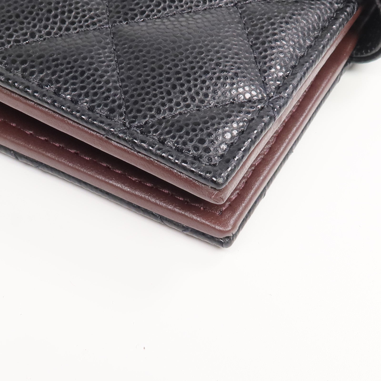 CHANEL 牛皮皮革Passport Holder金扣錢包/護照套