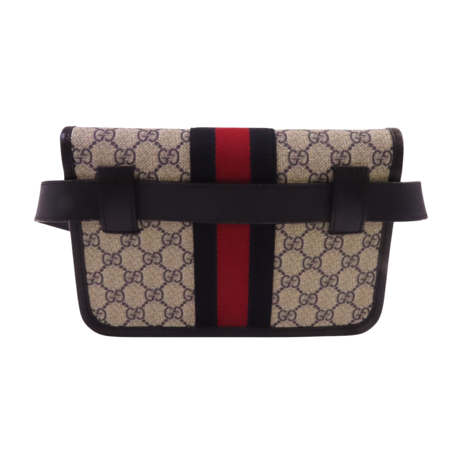 GUCCI 塗層帆布Ophidia GG Supreme銀扣腰包