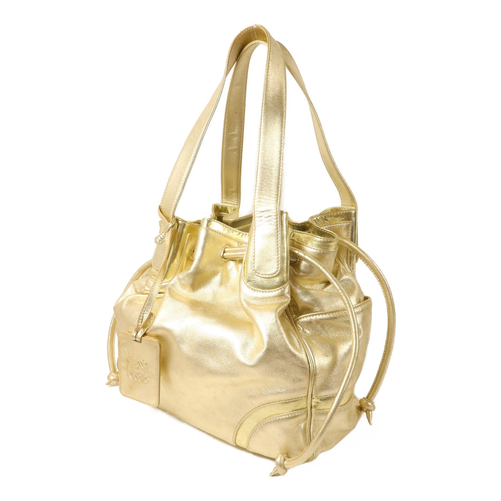 LOEWE 牛皮皮革Vintage Shoulder Bag肩背袋