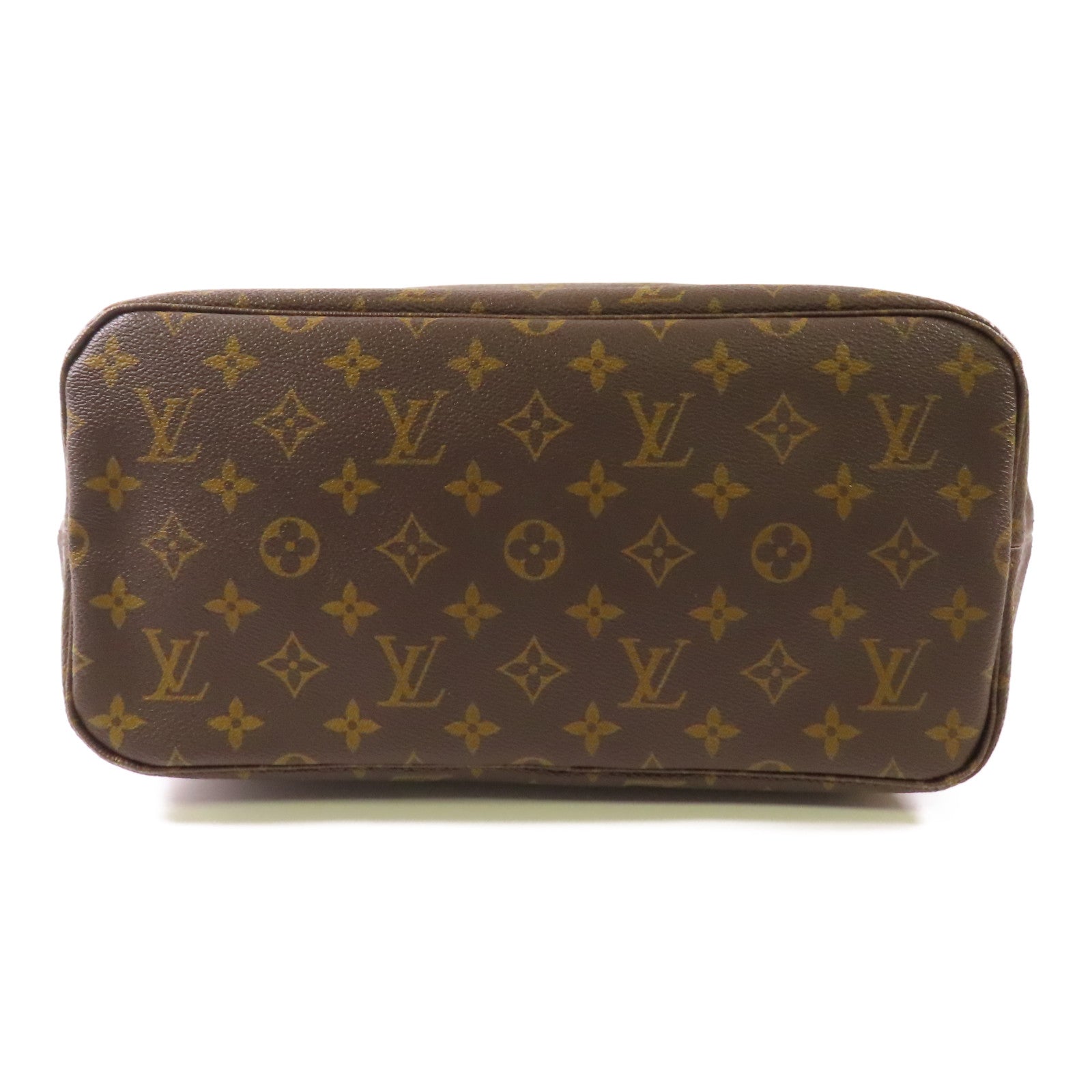 LOUIS VUITTON Monogram Neverfull MM金扣手挽袋