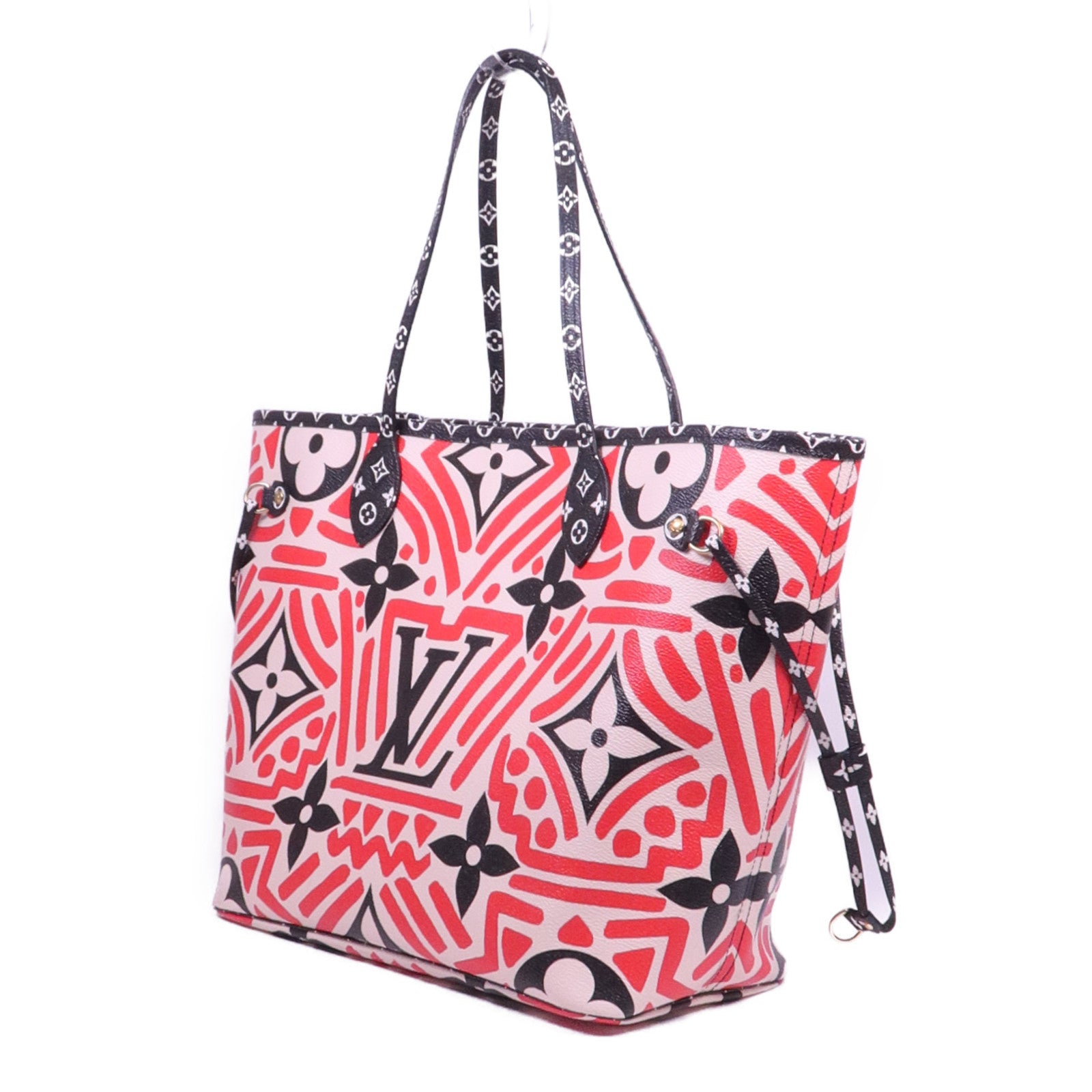 LOUIS VUITTON Monogram Giant Crafty Neverfull MM金扣手挽袋