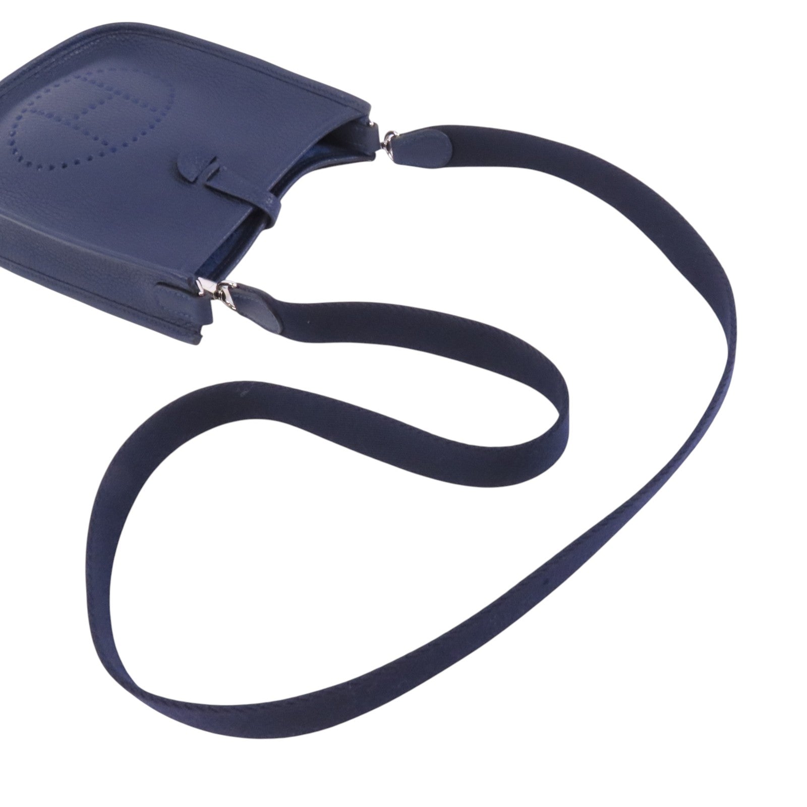 HERMES Clemence皮革Evelyne TPM銀扣肩背袋