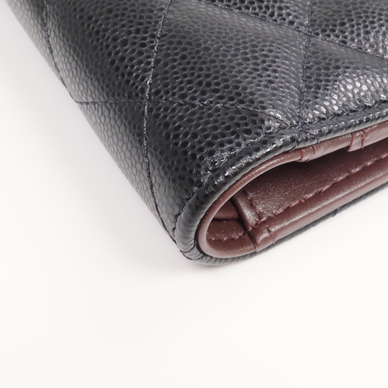 CHANEL 牛皮皮革Passport Holder金扣錢包/護照套