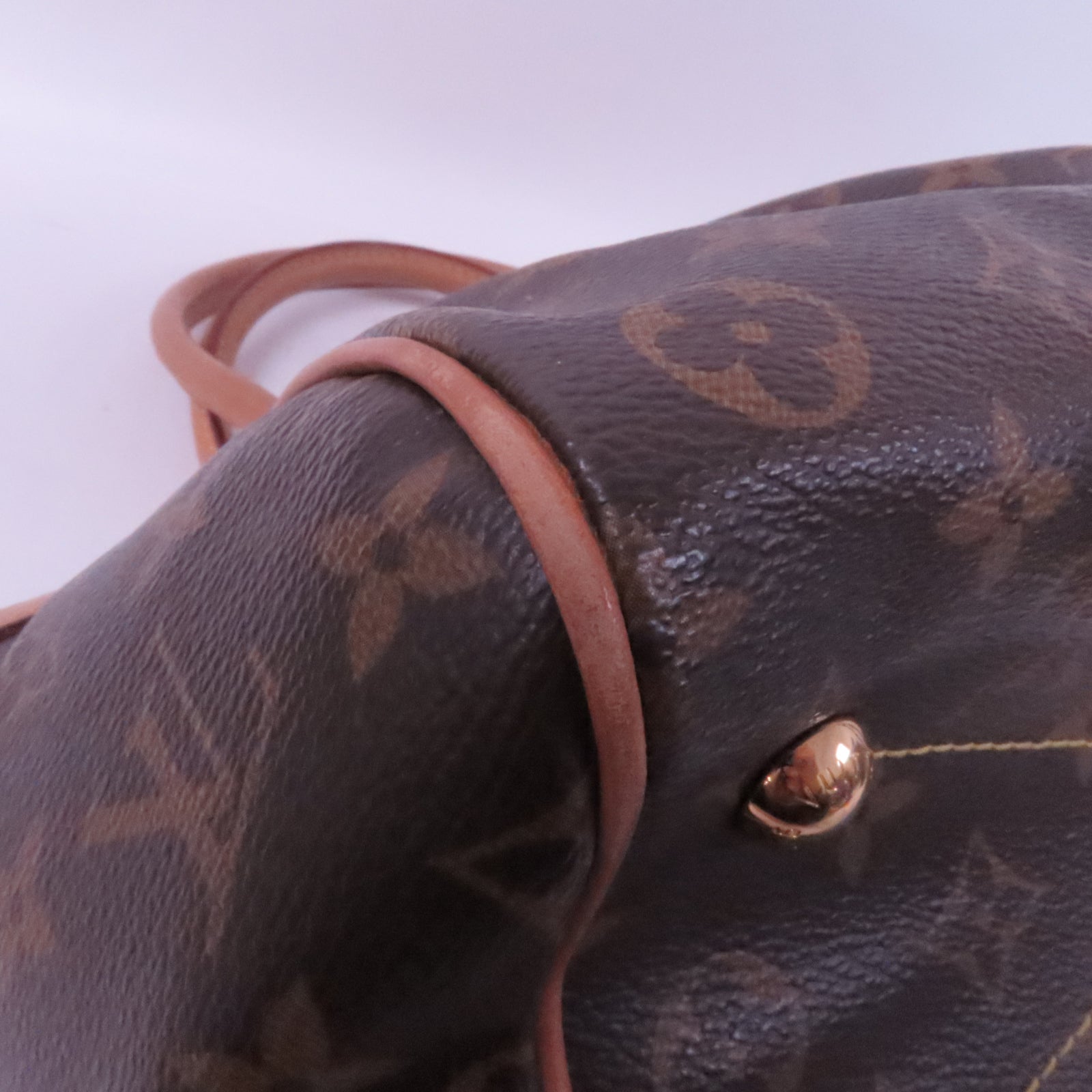 LOUIS VUITTON 【激減優惠】Monogram Tivoli PM金扣手挽袋啡色