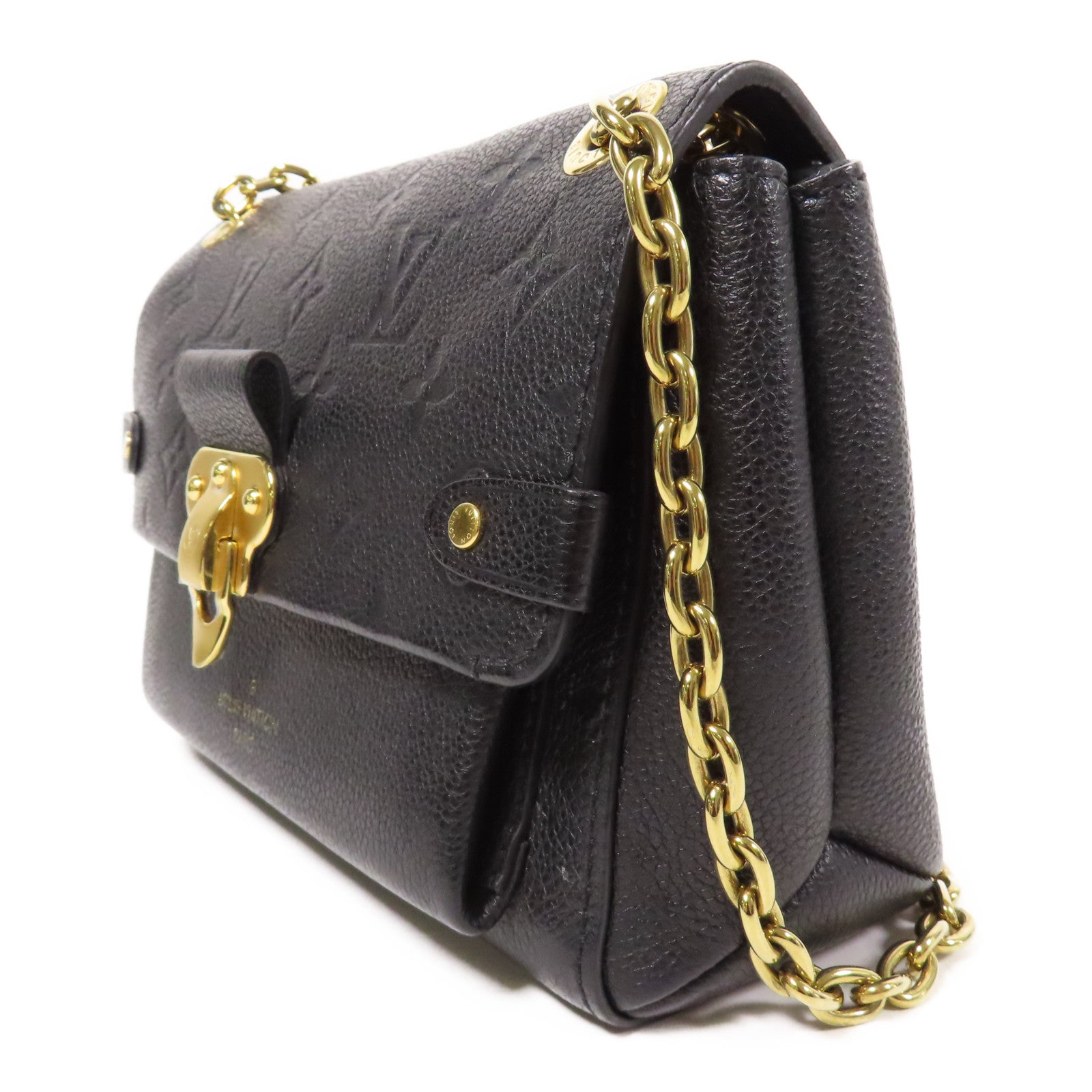 LOUIS VUITTON Monogram Empreinte Vavin BB金扣肩背袋