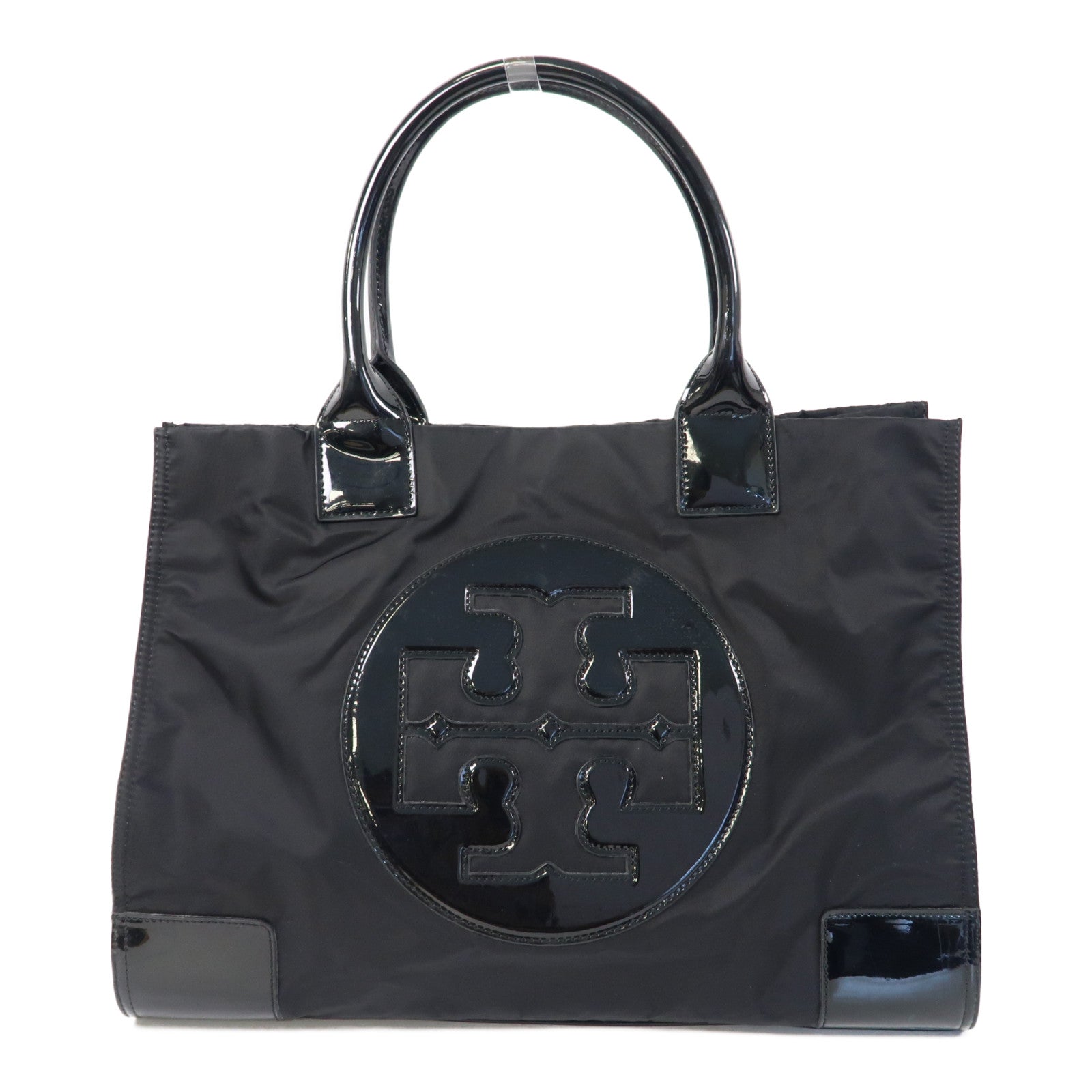 Tory Burch 尼龍Tote Bag金扣手挽袋黑色