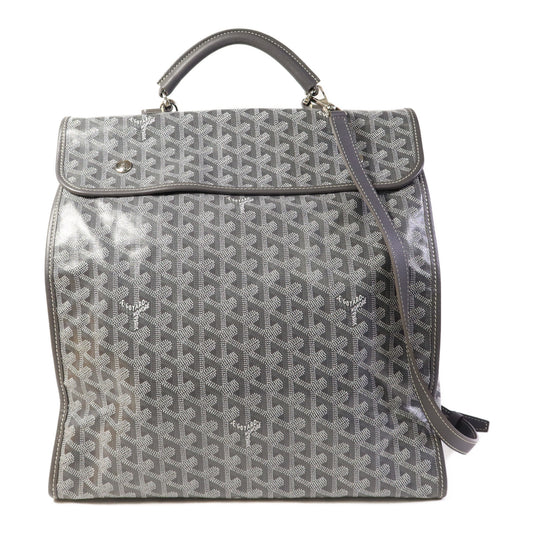GOYARD 塗層帆布Saint Leger銀扣背包