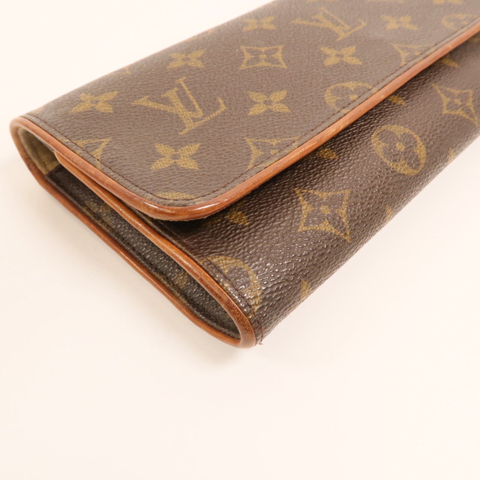 LOUIS VUITTON Monogram Pochette Twin GM金扣肩背袋