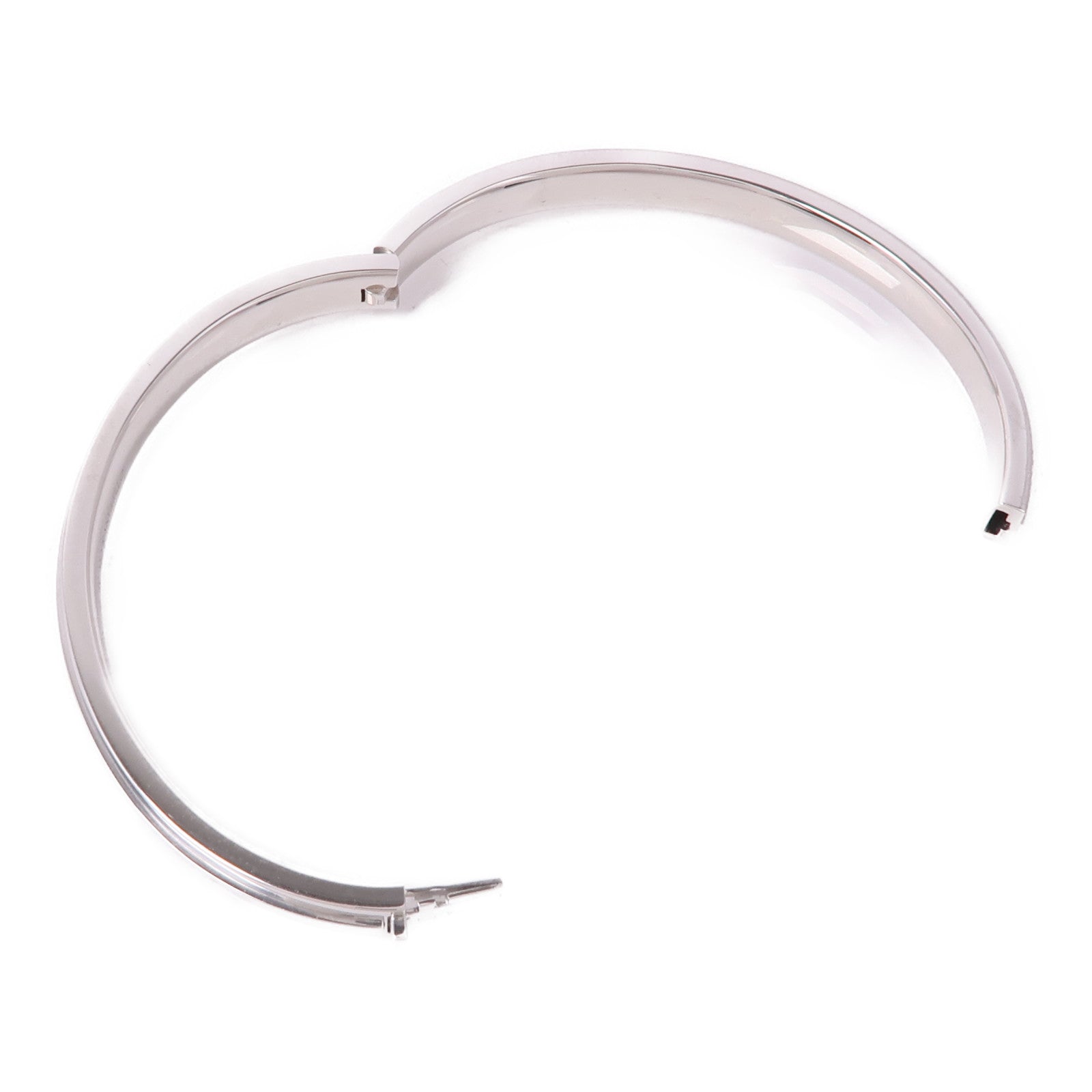 TIFFANY＆CO 18K白金T Pave Diamond Hinged Bangle鑽石手鐲