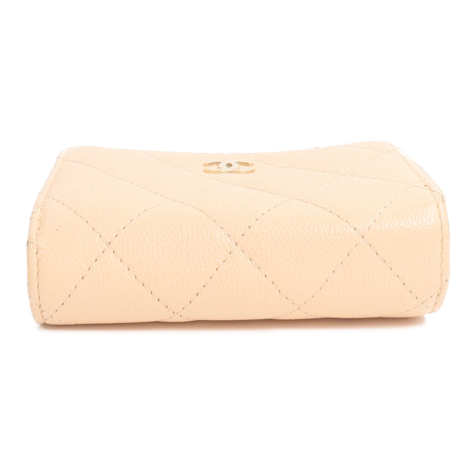 CHANEL 牛皮皮革Zipper Compact Wallet錢包