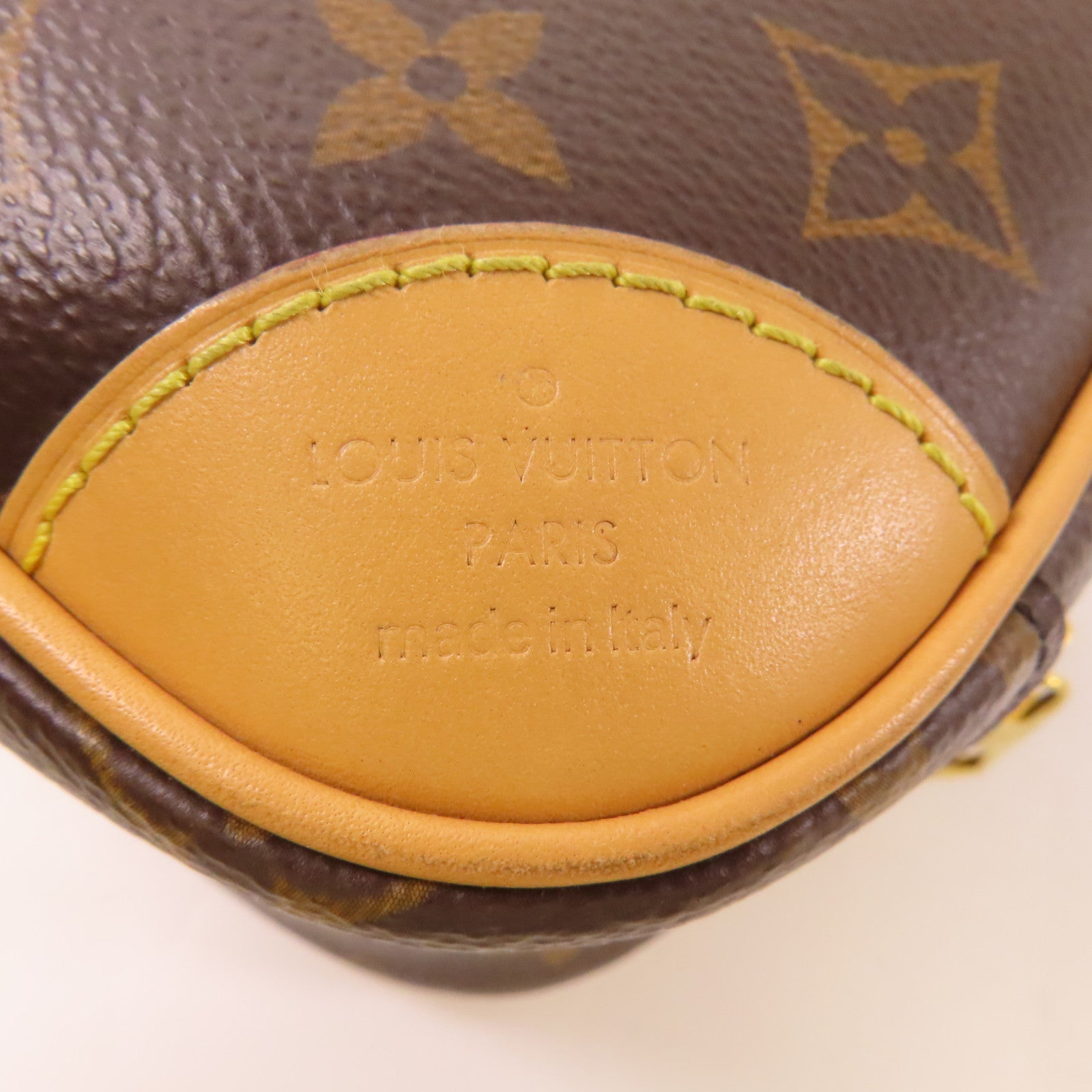 LOUIS VUITTON Monogram Deauville Mini金扣肩背袋棕色