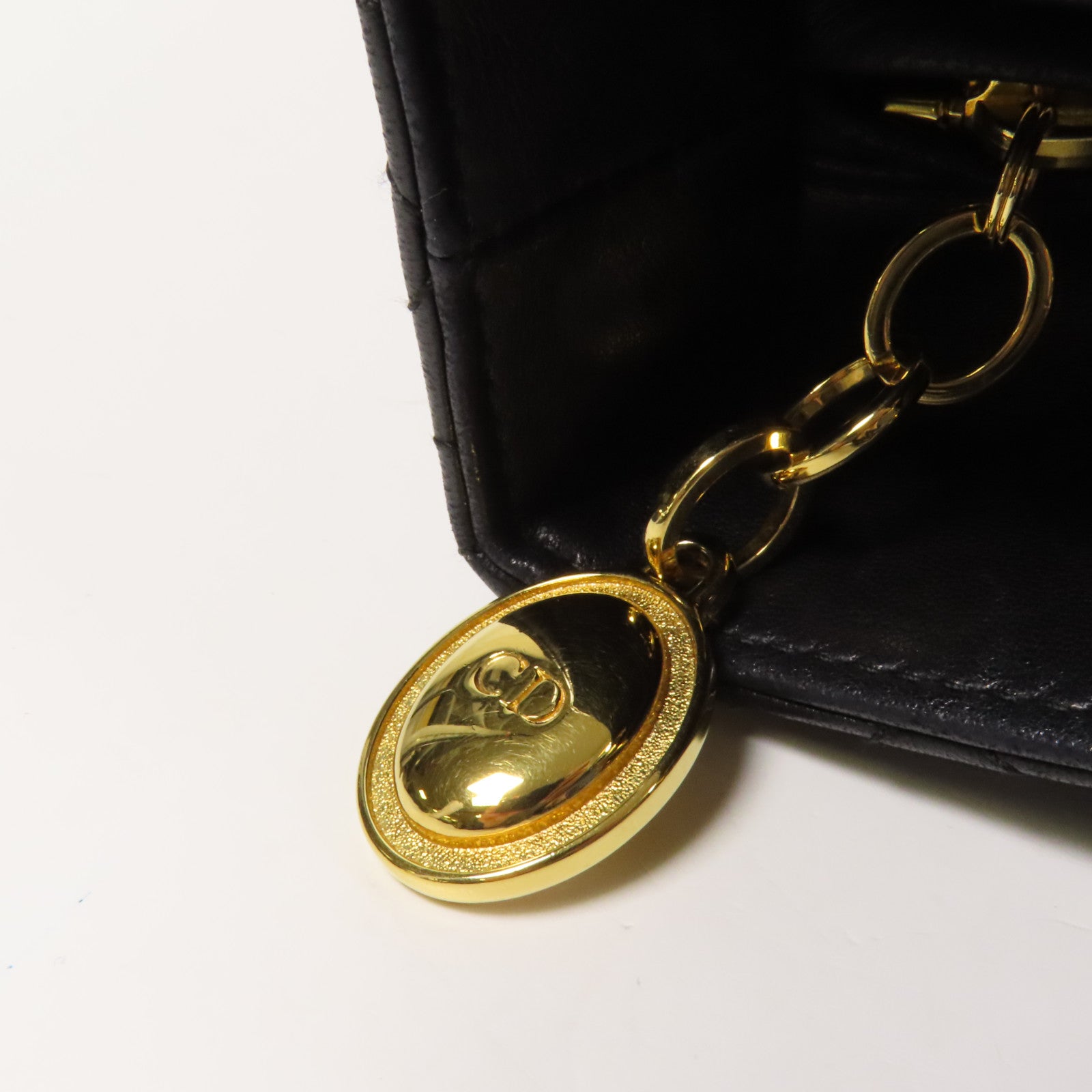 Dior 羊皮皮革Lady Dior Large金扣手挽袋