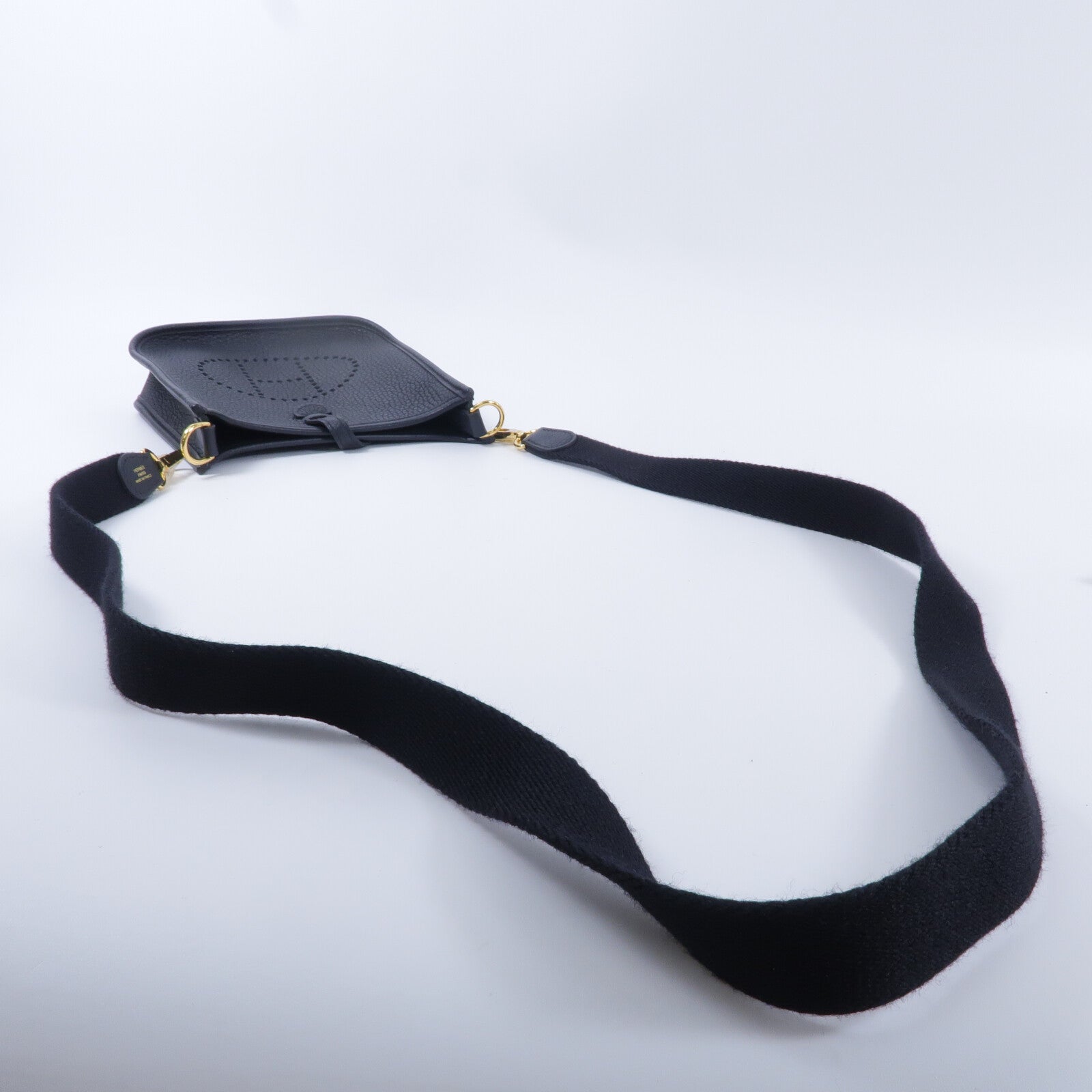 HERMES Clemence皮革Evelyne TPM肩背袋Noir