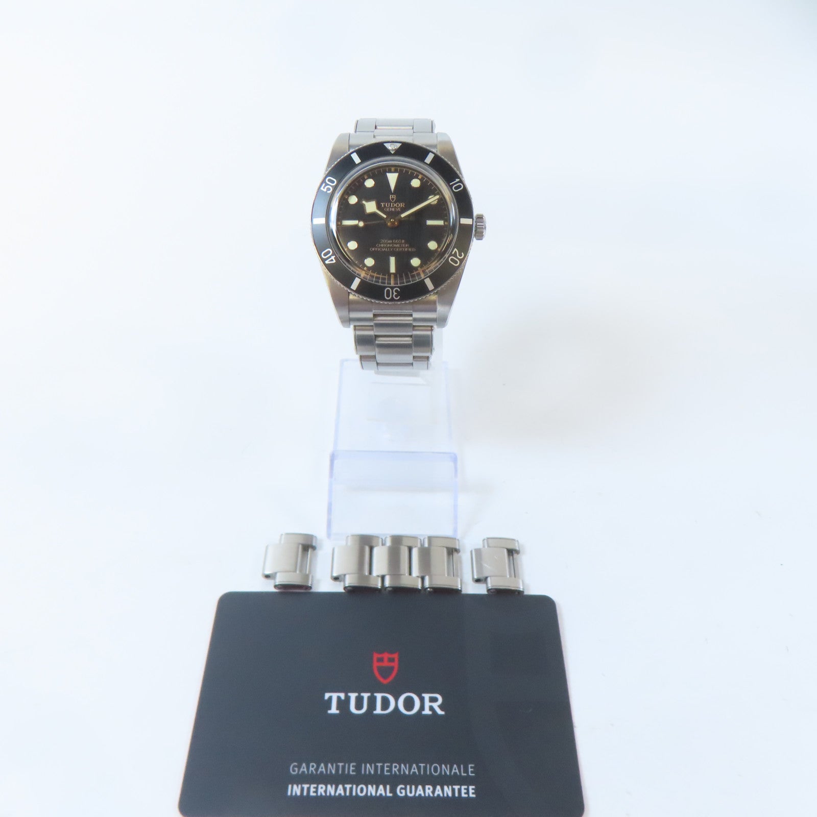 TUDOR Black Bay 54不鏽鋼手錶自動機芯黑色