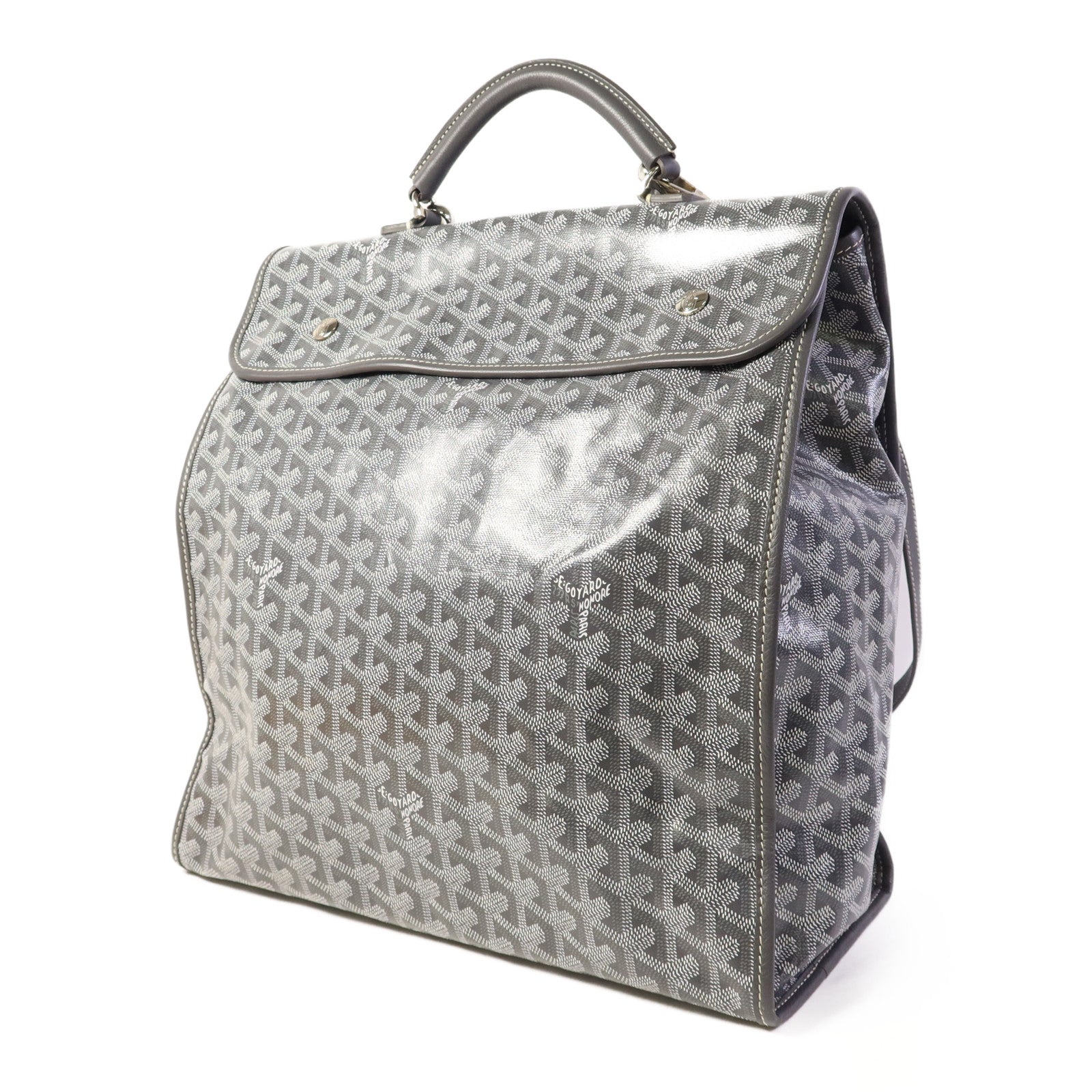 GOYARD 塗層帆布Saint Leger銀扣背包
