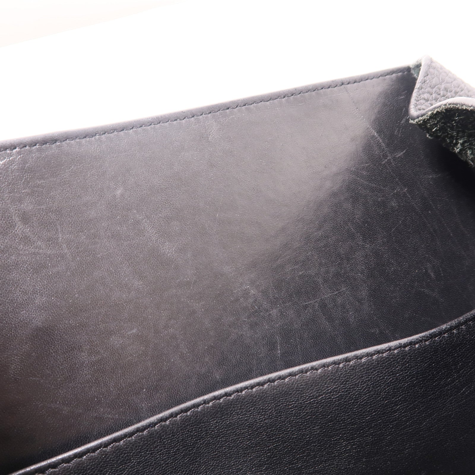 LOEWE 牛皮皮革Backpack銀扣背包