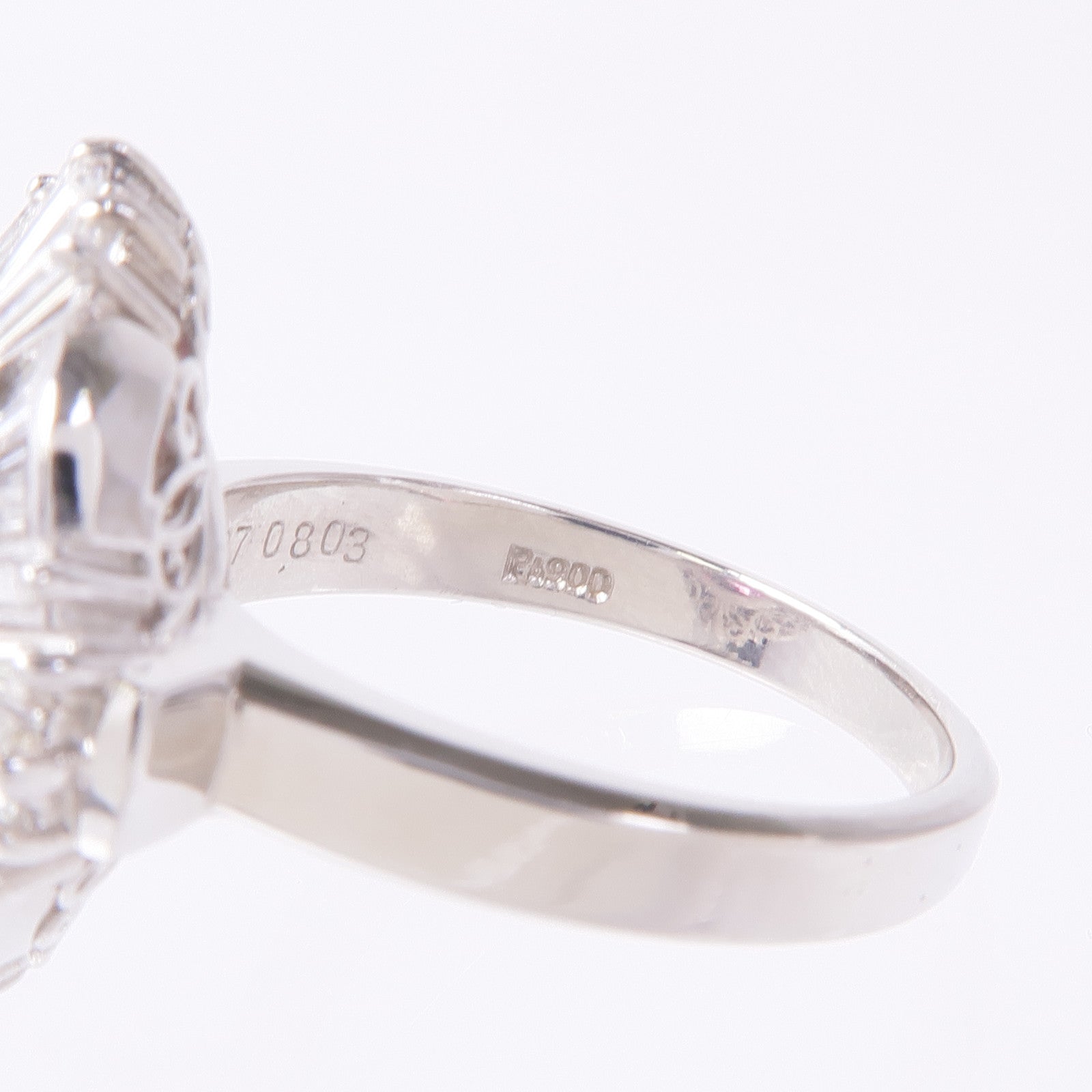 JEWELRY 【激減優惠】PT900鉑金Ruby/Diamond Ring紅寶石/鑽石戒指US#6.25