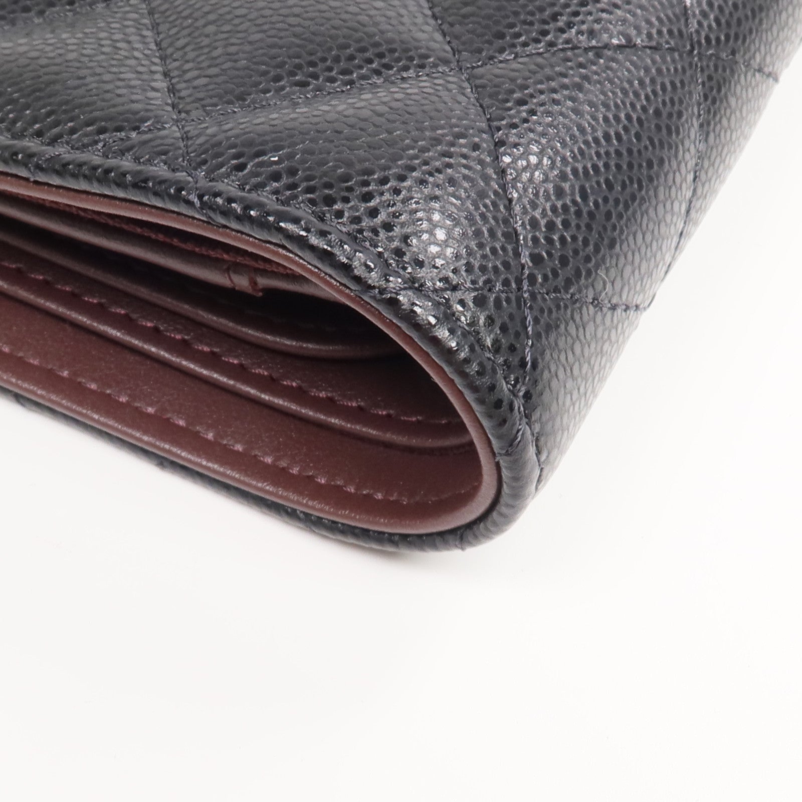CHANEL 牛皮皮革Passport Holder金扣錢包/護照套