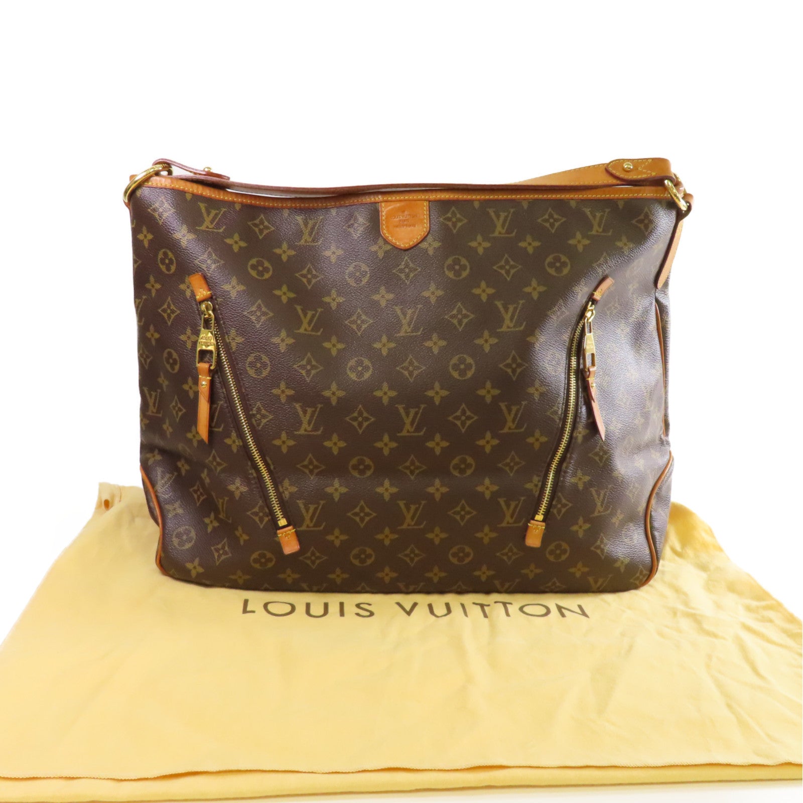 LOUIS VUITTON Monogram Delightful GM Tote Shoulder Bag金扣肩背袋啡色