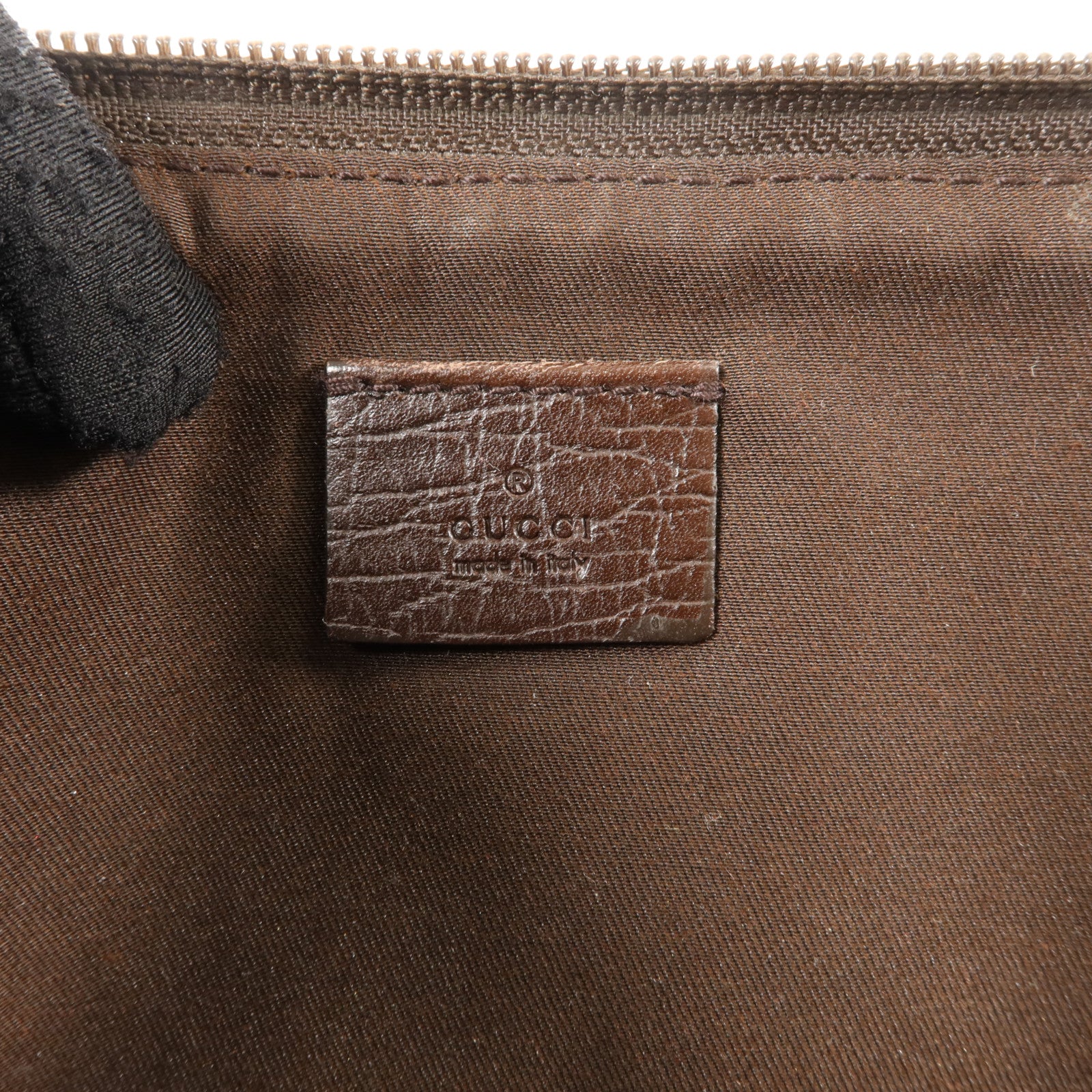 GUCCI 塗層帆布Long Zip Pouch小袋