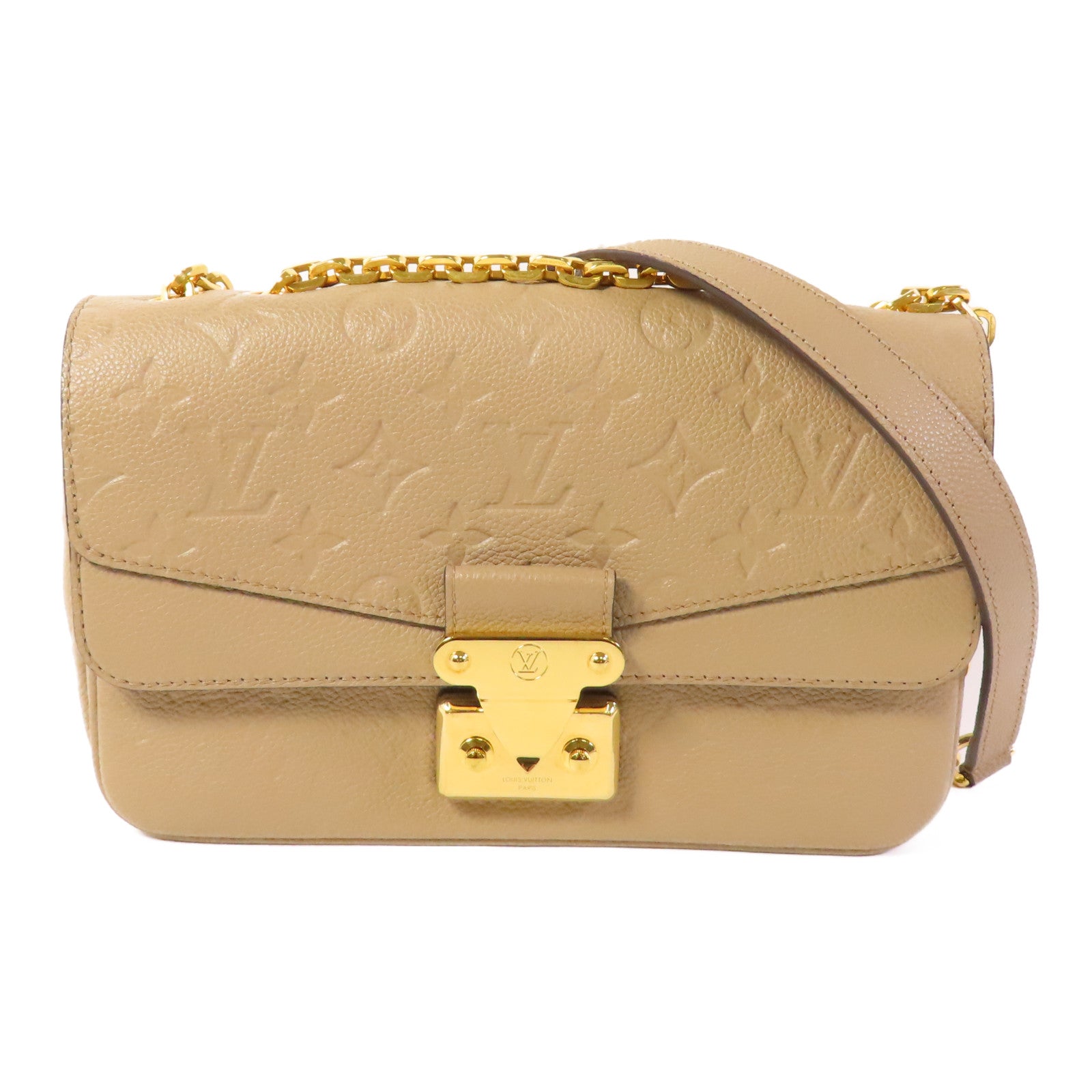 LOUIS VUITTON Momogram Empreinte Marceau肩背袋灰色