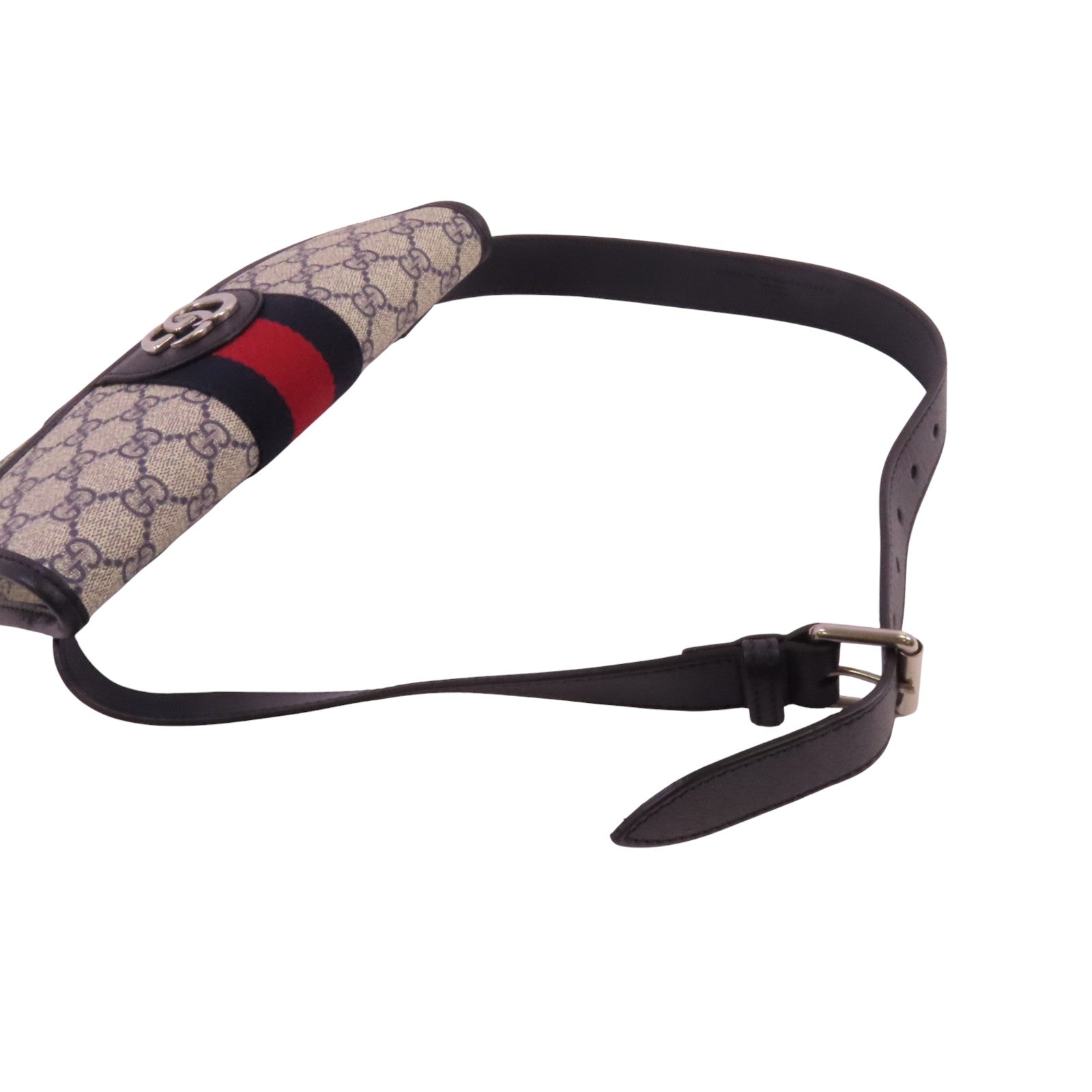 GUCCI 塗層帆布Ophidia GG Supreme銀扣腰包