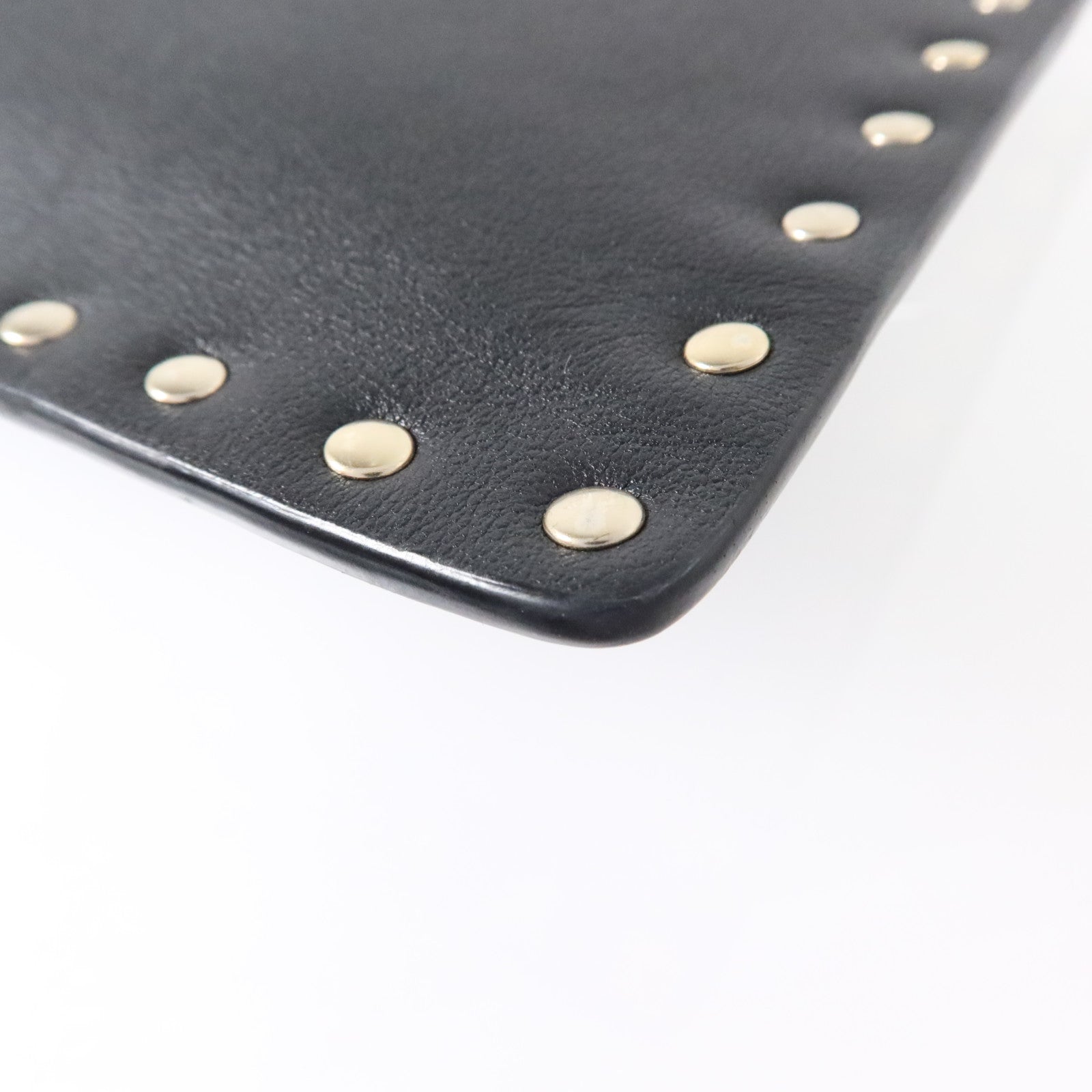 Valentino 牛皮皮革Rockstud Clutch金扣手拿包