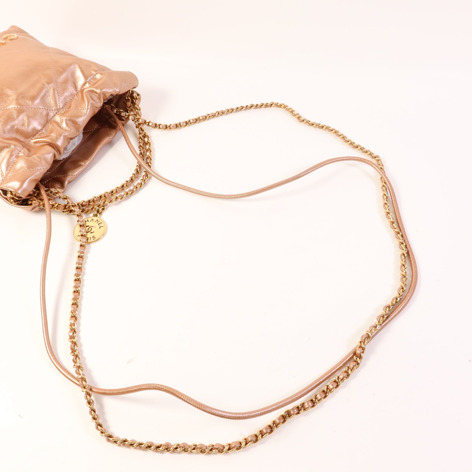 CHANEL 牛皮皮革Chanel 22 Mini手挽肩背兩用袋