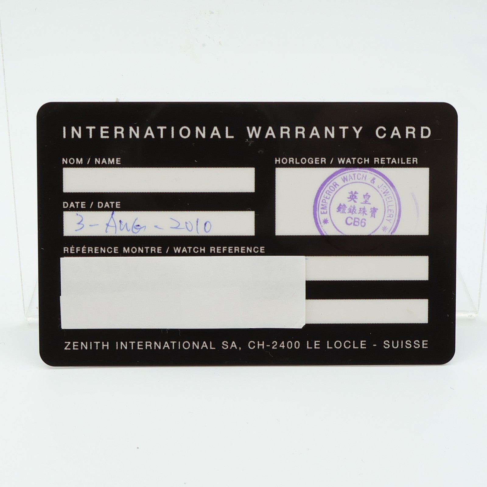 ZENITH El Primero Chronomaster 03.1230.4021